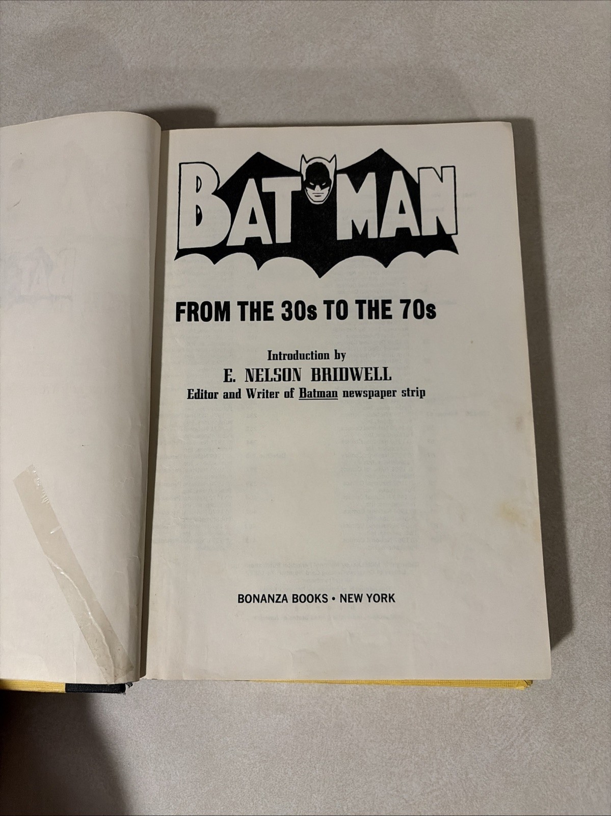 Batman: From the 30s to the 70s (E. Nelson Bridwell (Ed.) - 1971) No DJ Pics