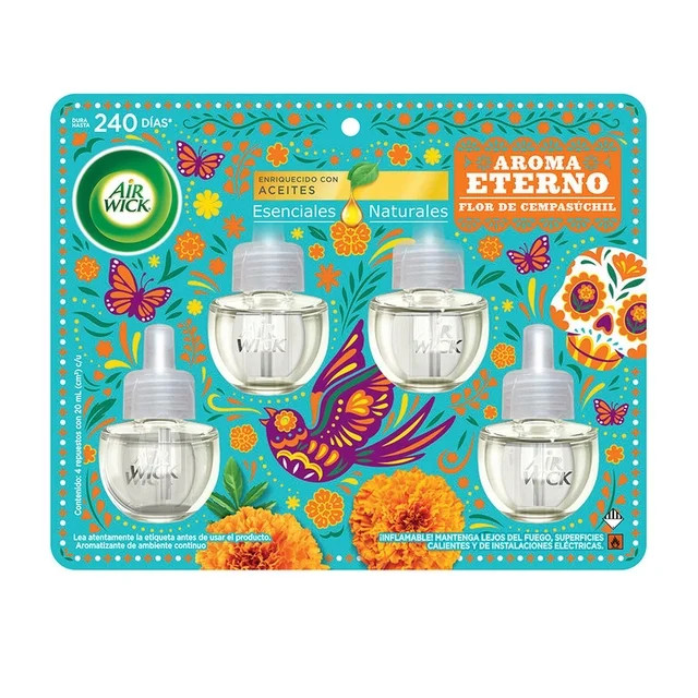 Air Wick Flor de Cempasuchil Scented Oil Refills 20 mL Each - 4 Pack Air Wick Flor de Cempasuchil Scented Oil Refills 20 mL Each - 4 Pack