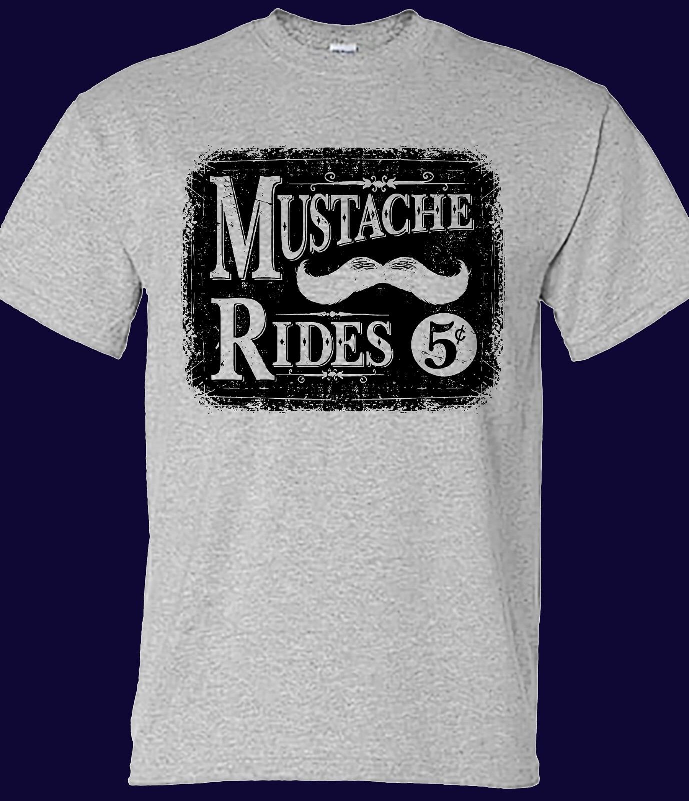 Mustache Rides only a Nickel T-shirt