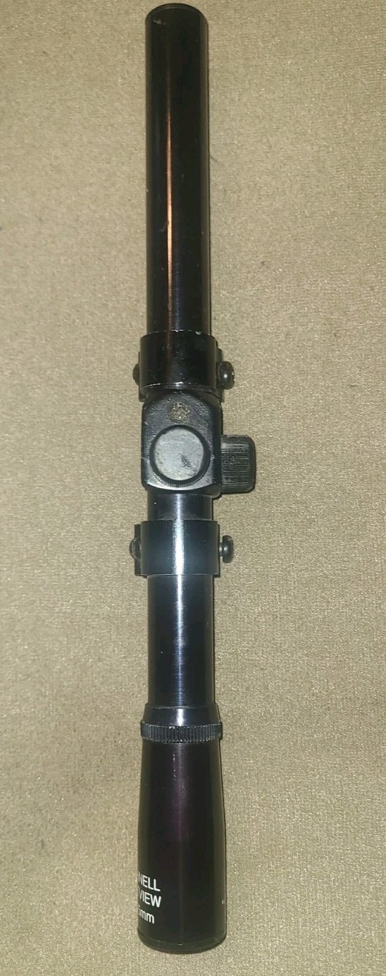 Vintage Bushnell Sportview 4x 15mm Rimfire .22 Rifle Scope Clear Glass