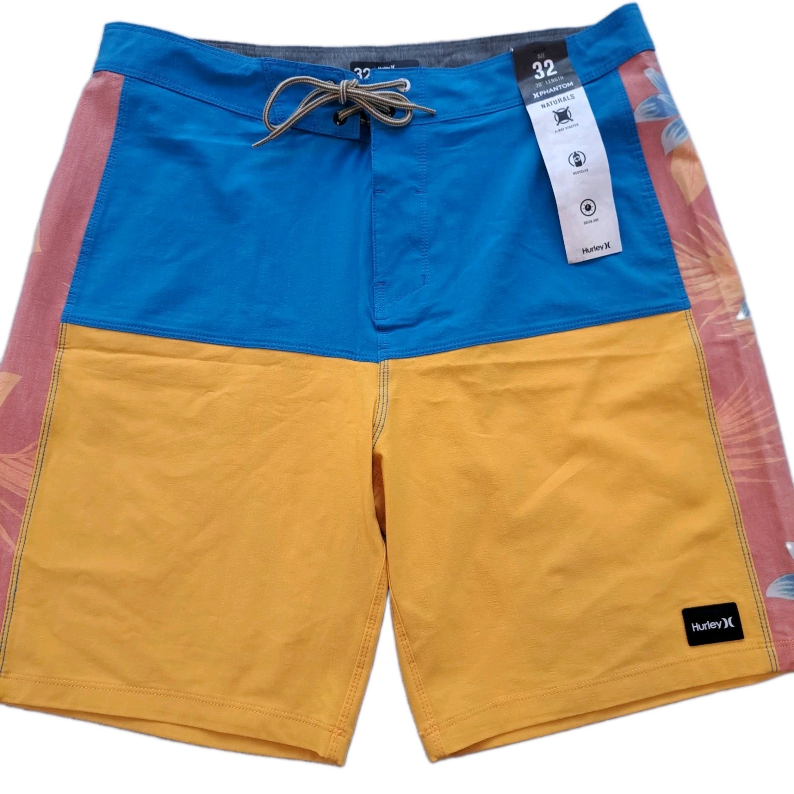 Hurley Board Shorts Mens 32/33 Phantom 4 Way Stretch Colorblock Resortwear Hurley Board Shorts Mens 32/33 Phantom 4 Way Stretch Colorblock Resortwear