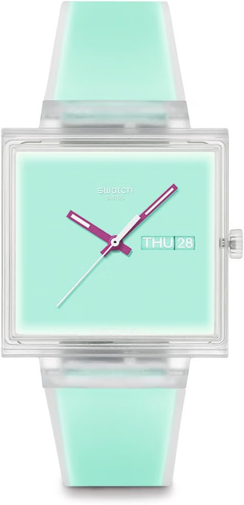 [Swatch] 33mm WHAT IF...SEE THRU MINT? SO38K702