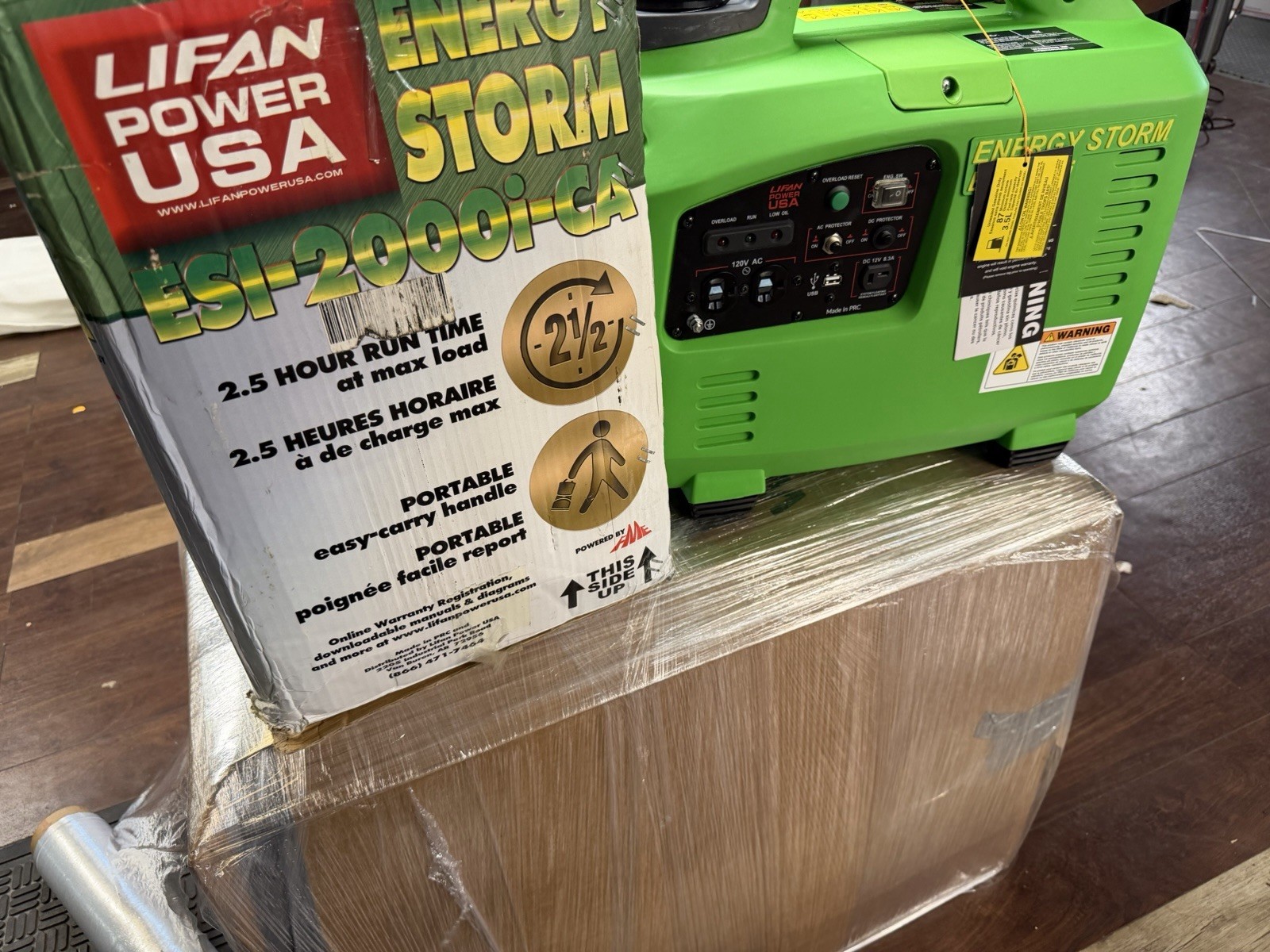 NEW LIFAN ENERGY STORM PORTABLE 2000W DIGITAL INVERTER GENERATOR ESI-2000i-CA