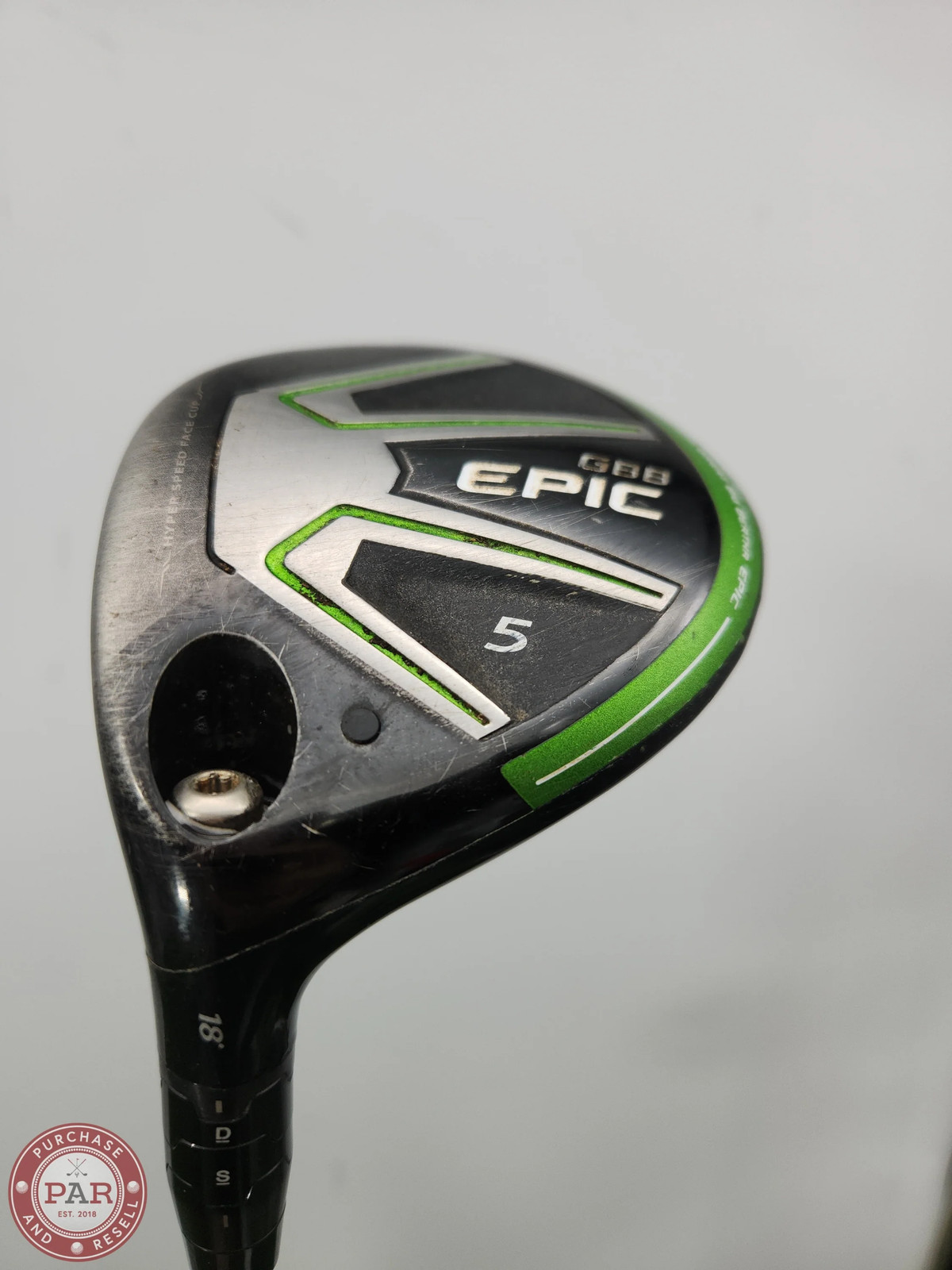 LEFTY 2017 CALLAWAY GBB EPIC 5 WOOD 18* REG PROJX HZRDUS  FAIR