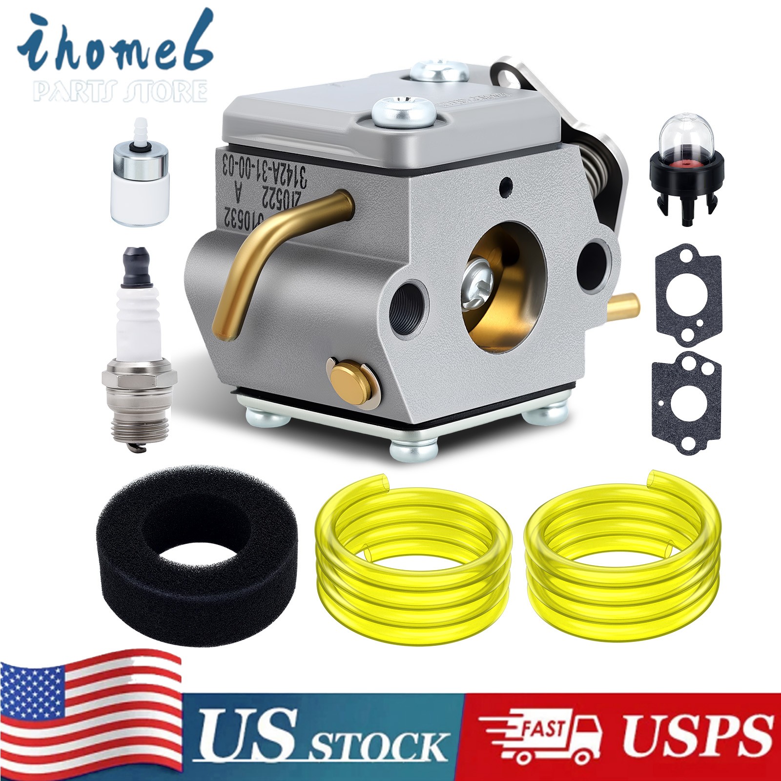2-cycle Carburetor Carb for 31cc Craftsman 316796150 Weedwacker Line Trimmer