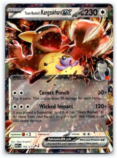 Team Rocket's Kangaskhan ex 162/217 ~ English Near Mint