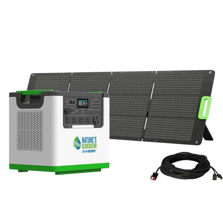 3600W/7200W Peak Solar Generator 3072Wh  + 200W Folding Panel