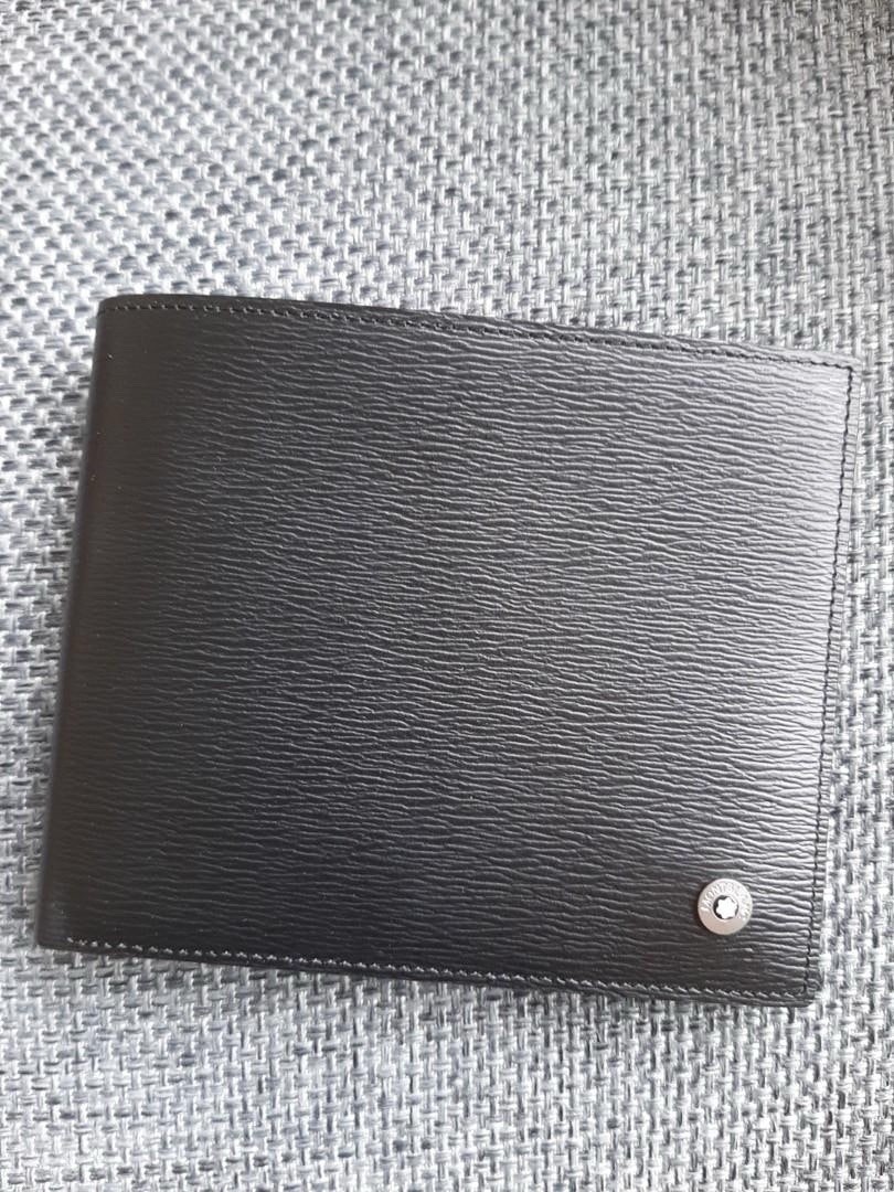 New In Box Montblanc Meisterstück Bifold Wallet Black Leather Men Luxury Gift