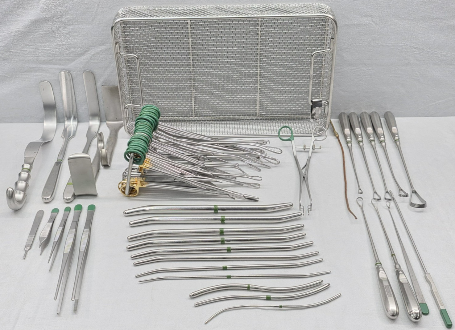 Aesculap 59 piece Basic General Surgical Instrument Set With Basket