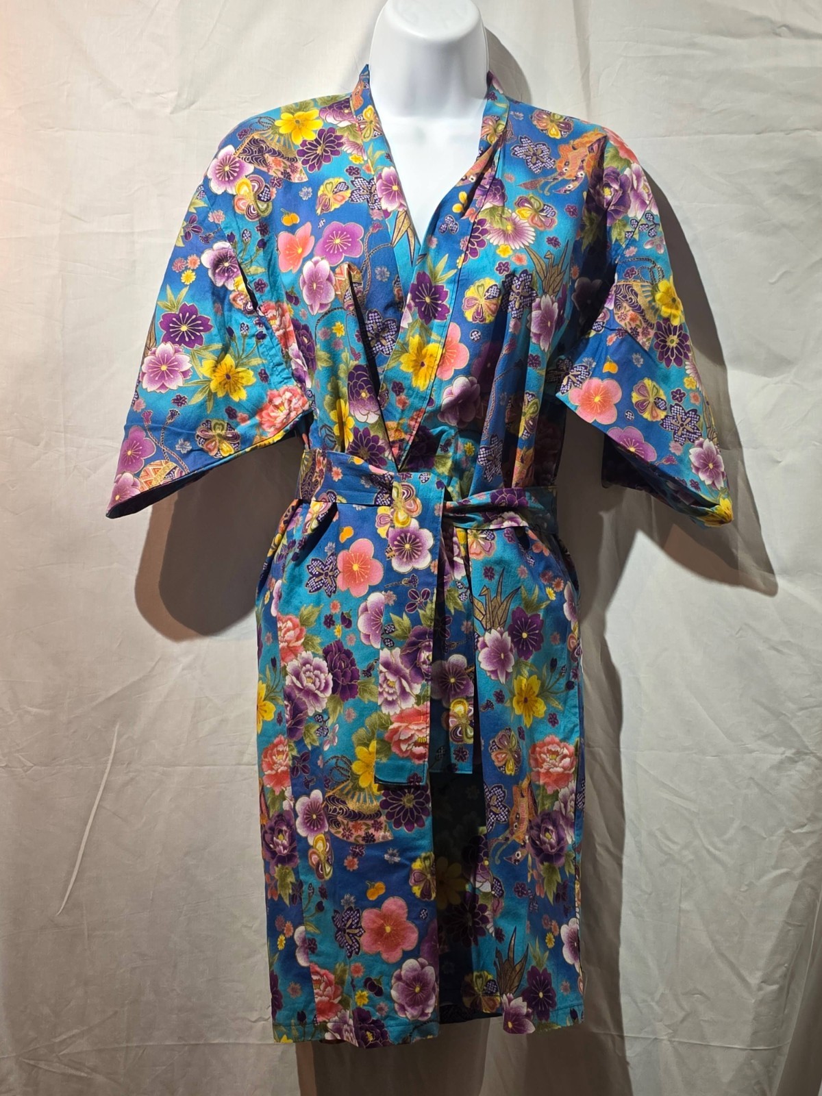 Authentic Vintage Japanese Kimono Yukata Kyoto - 100% Cotton (Pristine) Authentic Vintage Japanese Kimono Yukata Kyoto - 100% Cotton (Pristine)