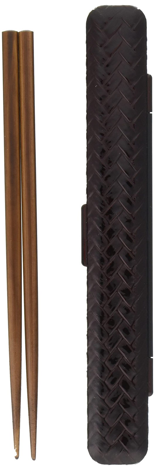 Tatsumiya HAKOYA Japanese-Made Chopstick Case Set, 18.0cm, Ajiro and Tamuke Brow