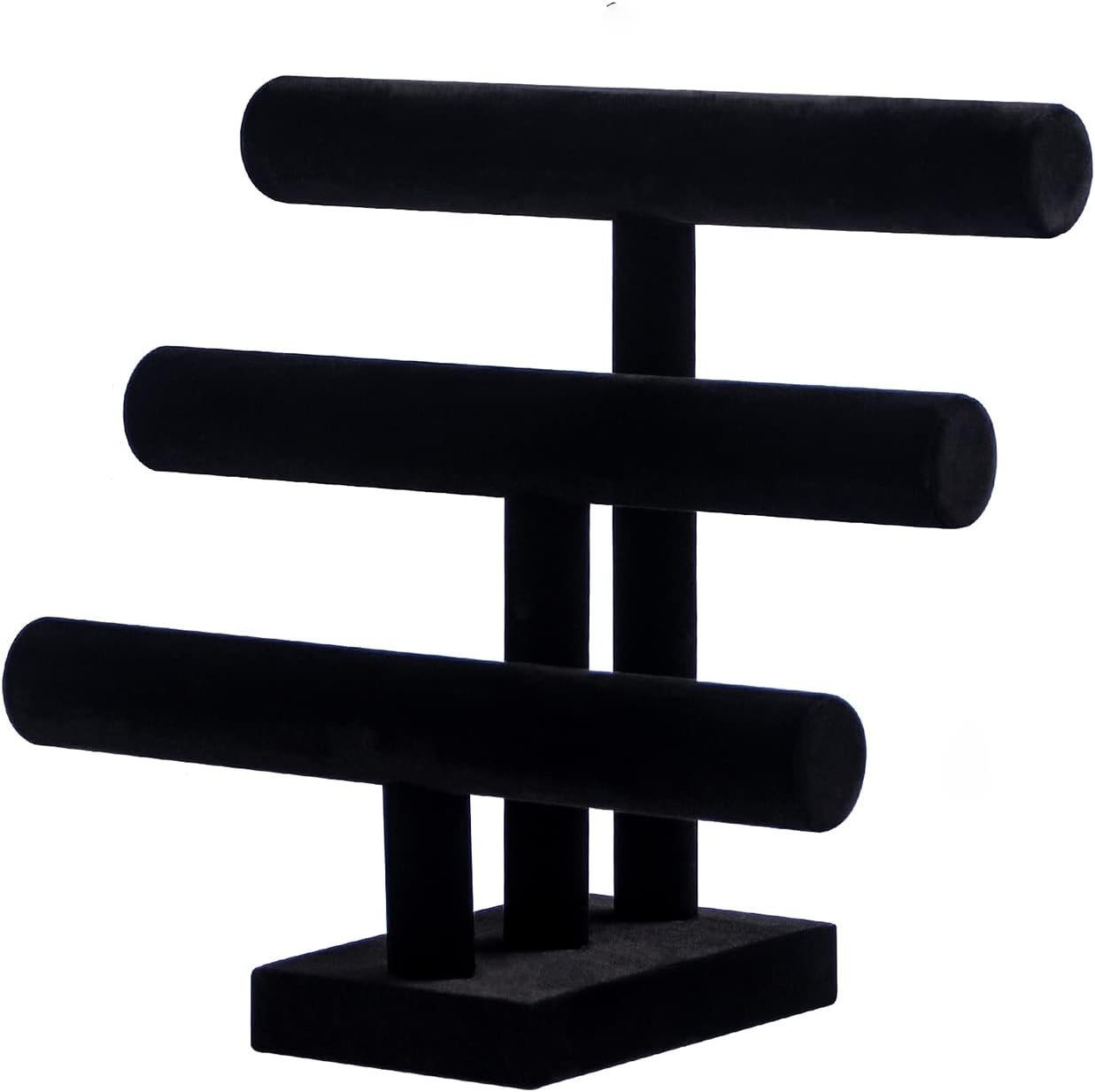 Pengup 3 Tier Bracelet Holder,Bracelet Display Stand,Black Velvet Jewelry Org... Pengup 3 Tier Bracelet Holder,Bracelet Display Stand,Black Velvet Jewelry Org...