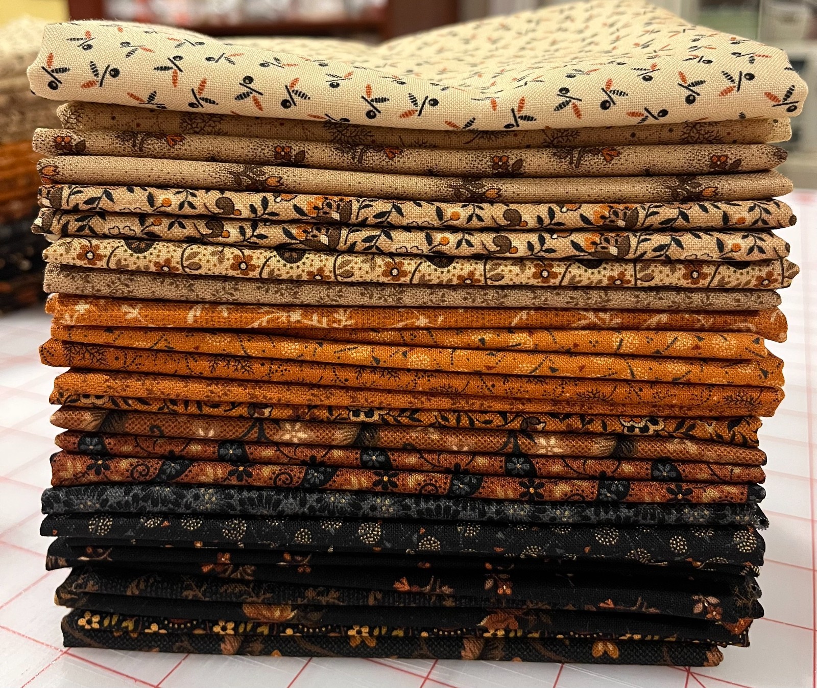 Midnight Cheddar by Pam Buda for Marcus Fabrics 21 PC Fat Quarter Bundle Midnight Cheddar by Pam Buda for Marcus Fabrics 21 PC Fat Quarter Bundle