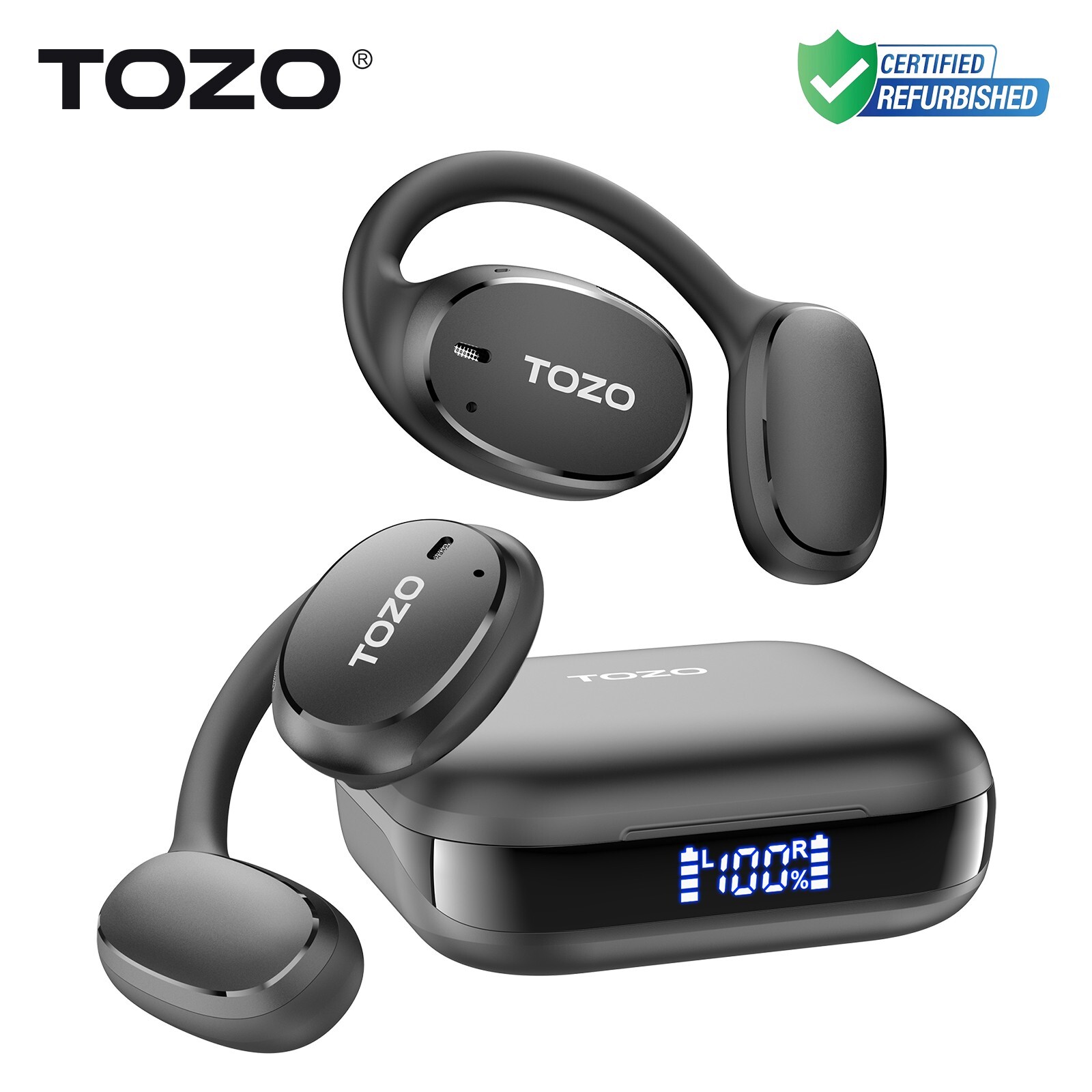 TOZO OpenEgo Wireless Open Ear Headphone Sweat-Proof Earbuds for Sports TOZO OpenEgo Wireless Open Ear Headphone Sweat-Proof Earbuds for Sports