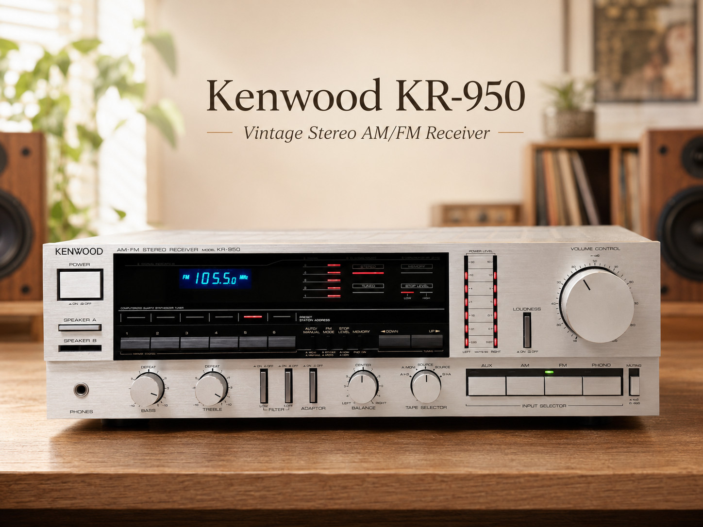 Kenwood KR-950 πRaReπ Vintage Stereo AM/FM Receiver Kenwood KR-950 πRaReπ Vintage Stereo AM/FM Receiver
