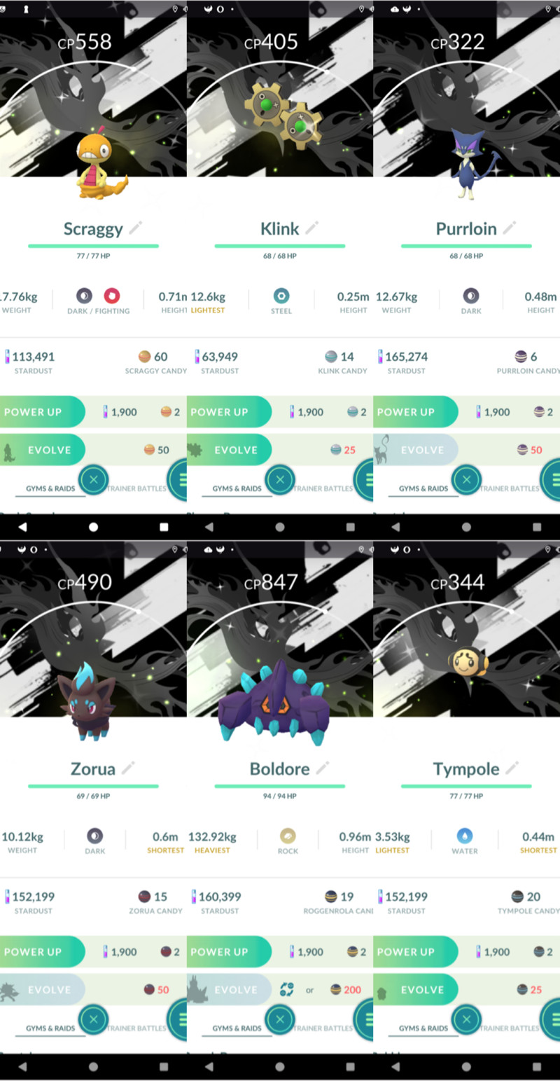 Shiny Special Background GOTour Unova 2025 Trade 0r P T C