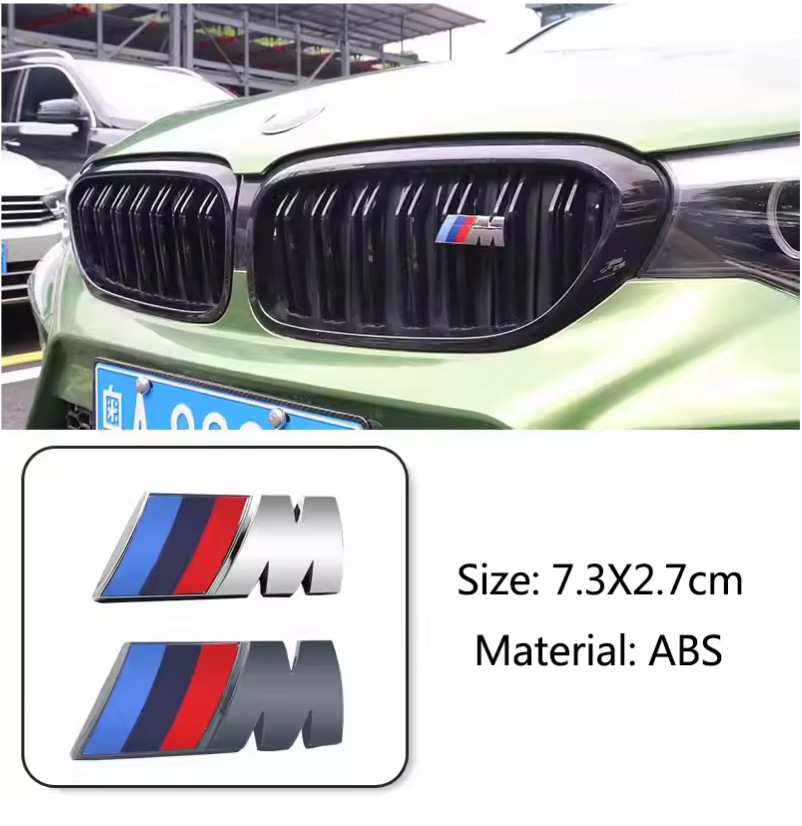 1Pc M Logo 3D ABS Car Styling Front Grille Badge Emblem Accessory For -bmw-X2 X1 1Pc M Logo 3D ABS Car Styling Front Grille Badge Emblem Accessory For -bmw-X2 X1
