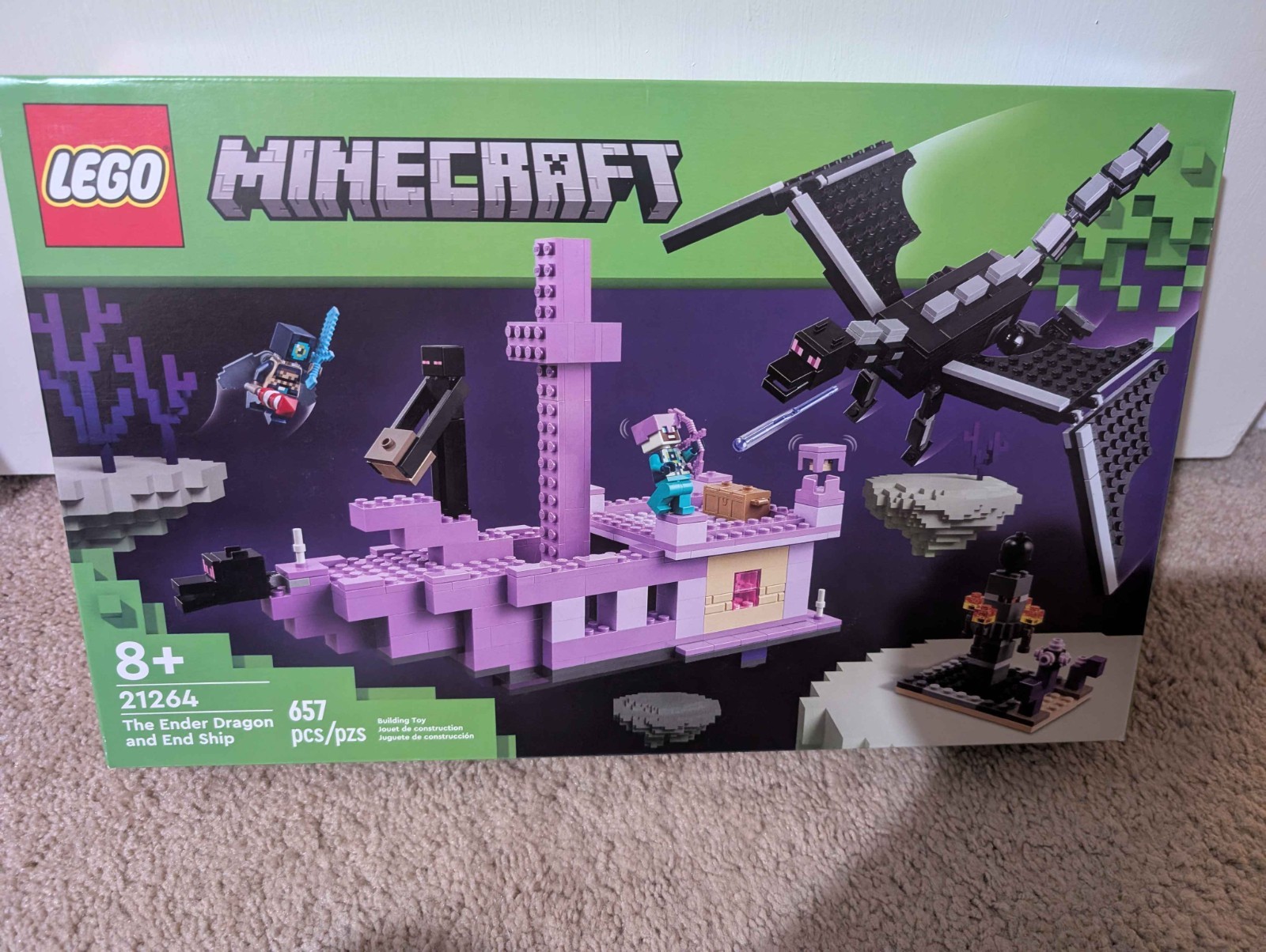 LEGO Minecraft 21264 The Ender Dragon and End Ship (NEW SEALED) RETIRED SET