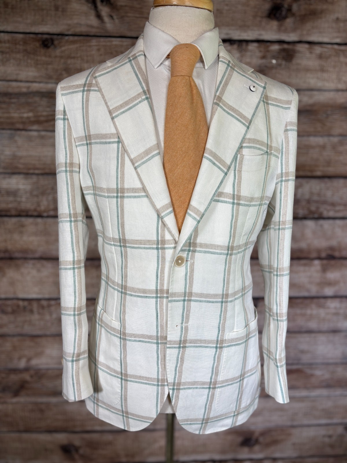 LBM 1911 Linen Blazer Size 38 (48 EU) bs77 LBM 1911 Linen Blazer Size 38 (48 EU) bs77