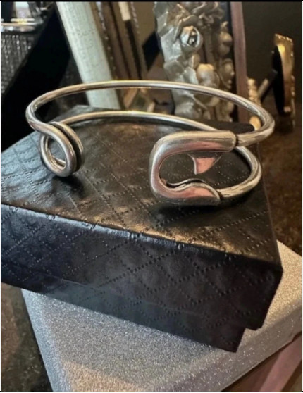 Gorgeous Safety Pin Adjustable Cuff Bracelet