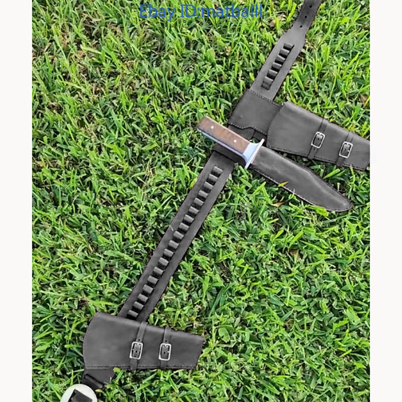 For Arthur Morgan Cosplay Western Cowboy Gun Belt Revolver Holster Costume Prop