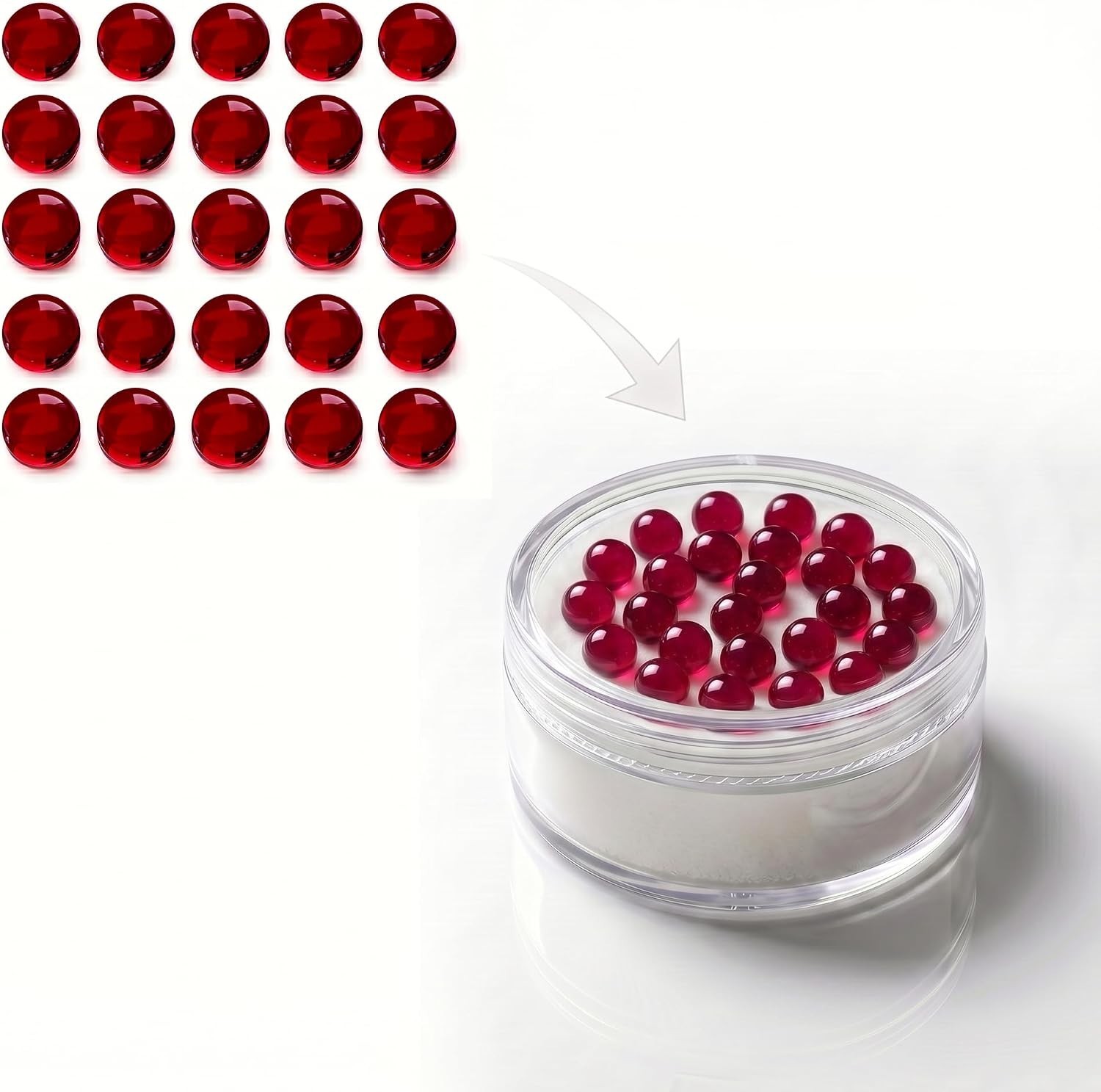 Dipwand Ruby Pearls, 3mm OD Size- 25 Pack - Pearl Accessories 3mm, Red Dipwand Ruby Pearls, 3mm OD Size- 25 Pack - Pearl Accessories 3mm, Red