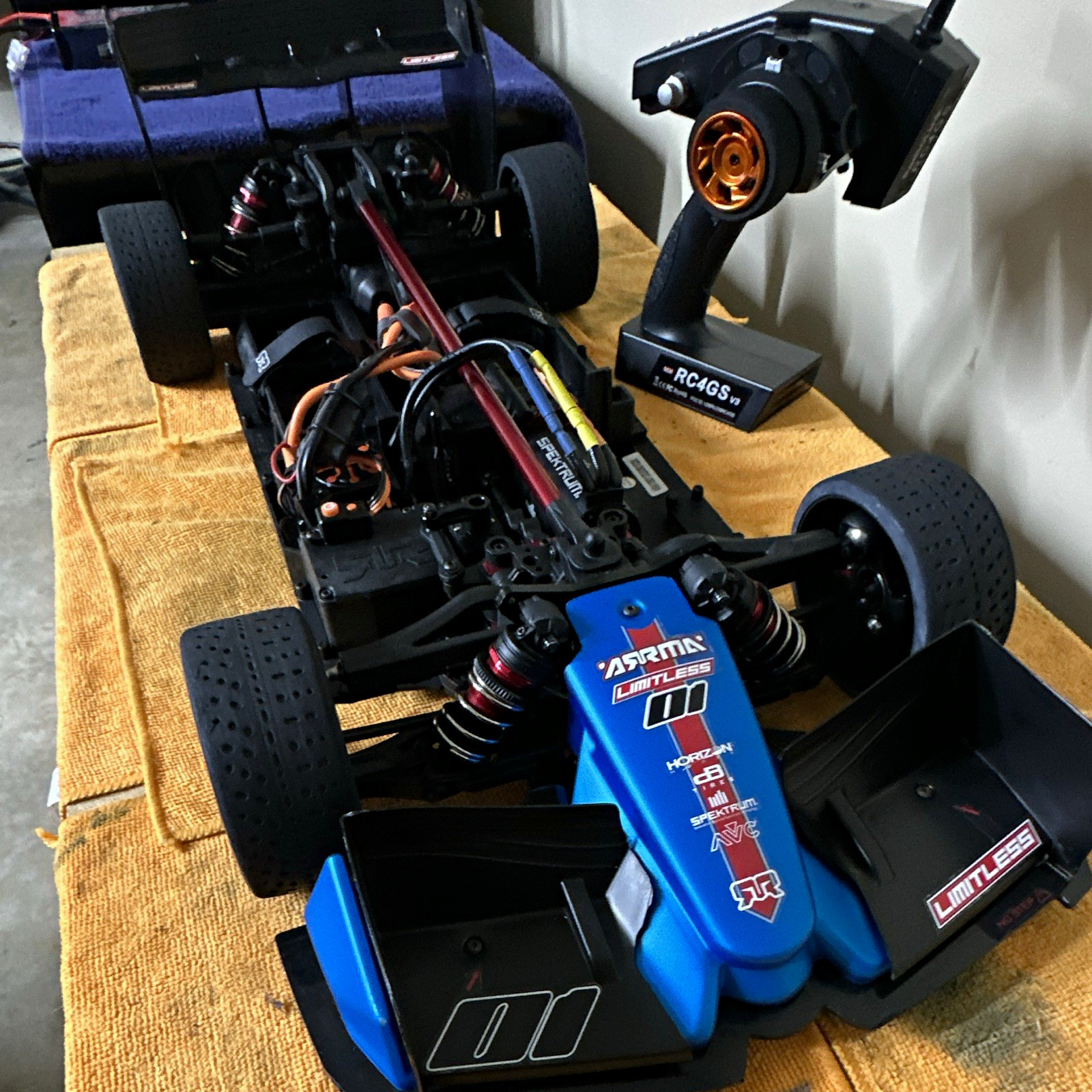 ARRMA Limitless 1/7 4WD new motor and esc. Only ran once before upgrades. ARRMA Limitless 1/7 4WD new motor and esc. Only ran once before upgrades.