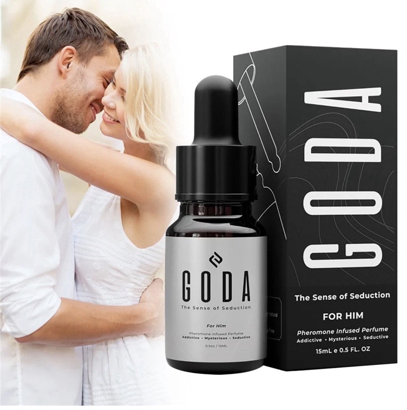 2026 GODA For Him Pheromones Cologne for Men Infused with Real Pheromones 15ml🔥