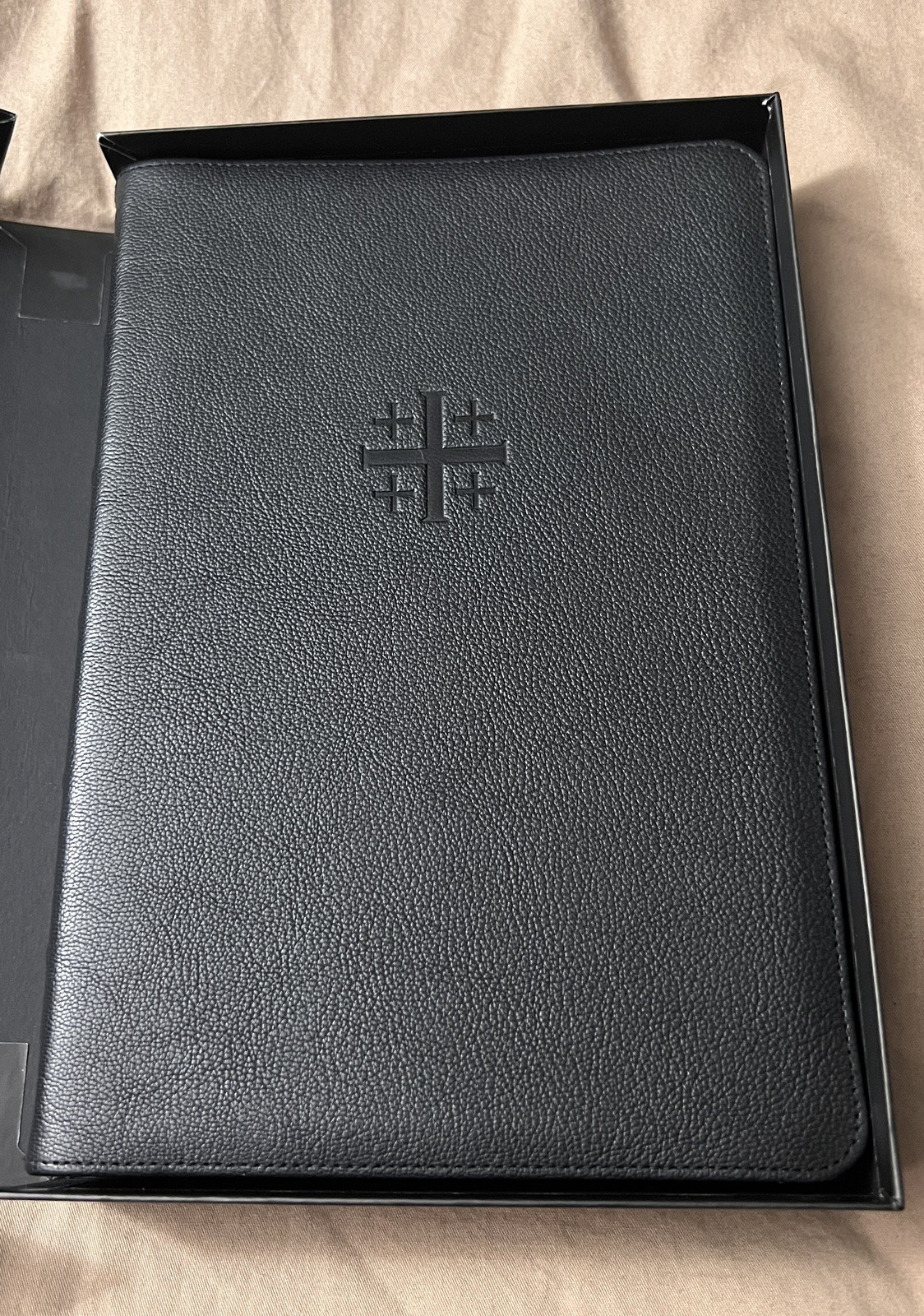 Schuyler Quentel ESV Bible, Black  Goatskin Bound Full-Yap  W/Box New Unread. 