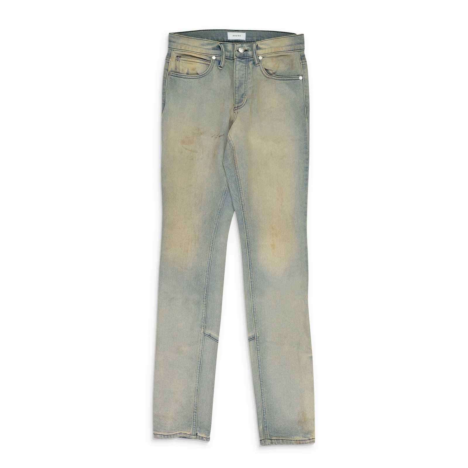 Rhude Blue Straight-Fit Jeans SIZE 32 $750 Rhude Blue Straight-Fit Jeans SIZE 32 $750