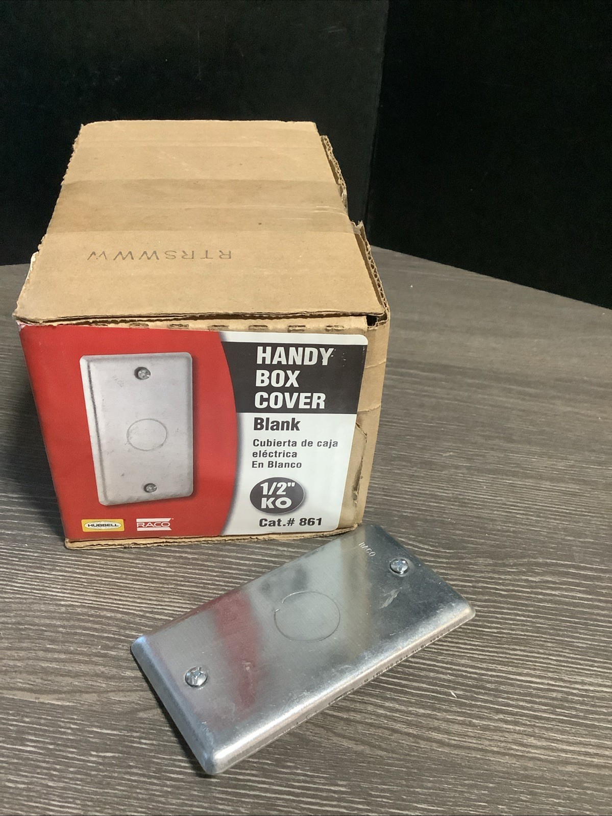 Handy Box Cover Blank 1/2” KO #861 RACO Box Of 20 NOS Handy Box Cover Blank 1/2” KO #861 RACO Box Of 20 NOS