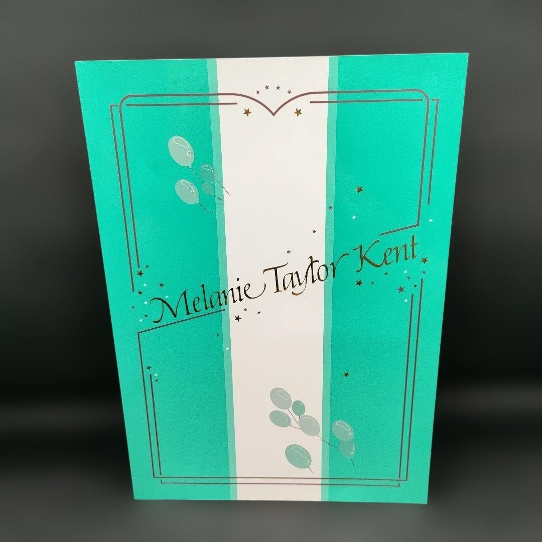 Melanie Taylor Kent Signed Art Book Turquoise Cover