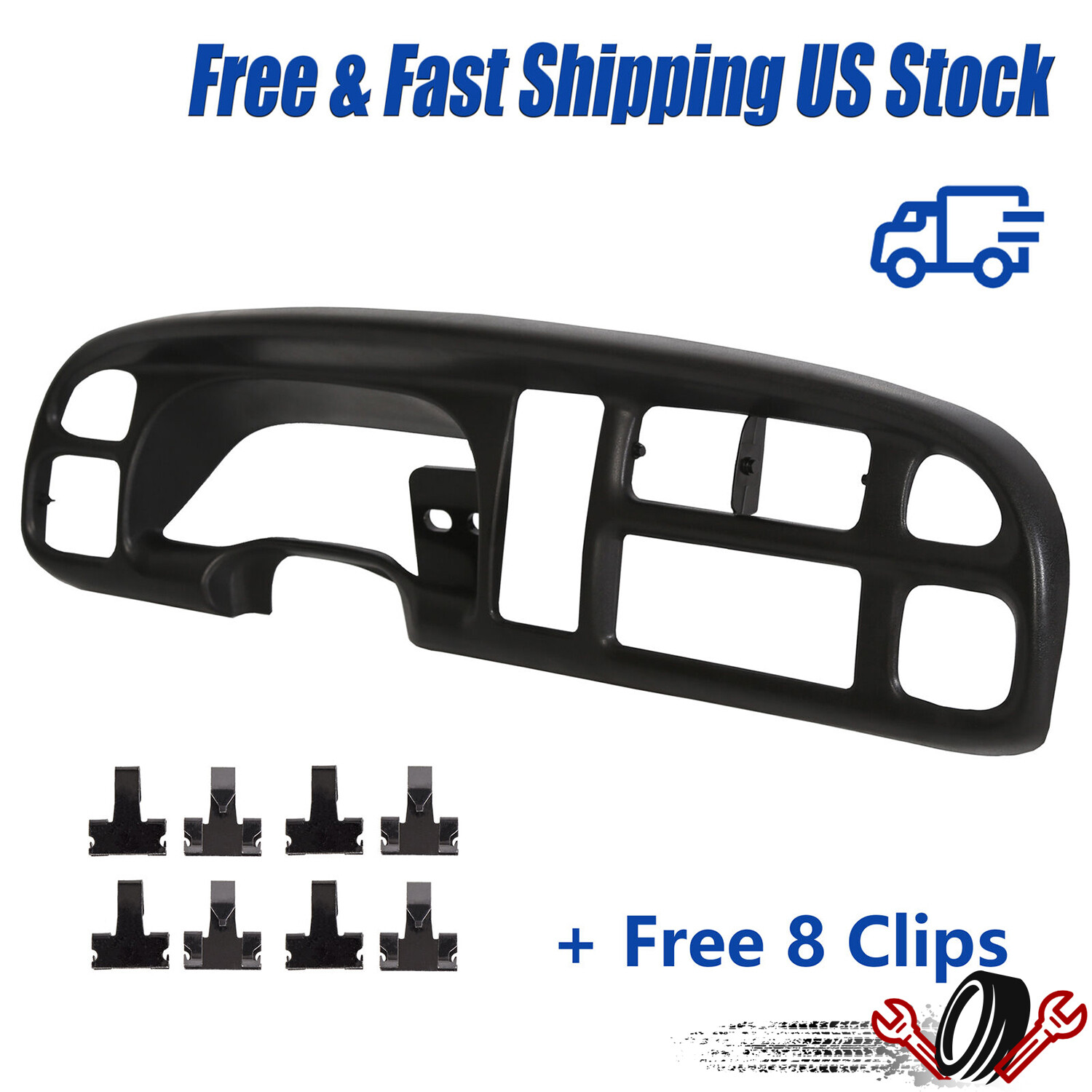 Dash Board Bezel Instrument Fit For Dodge Ram 1500 2500 3500 1998-2002 Dash Board Bezel Instrument Fit For Dodge Ram 1500 2500 3500 1998-2002