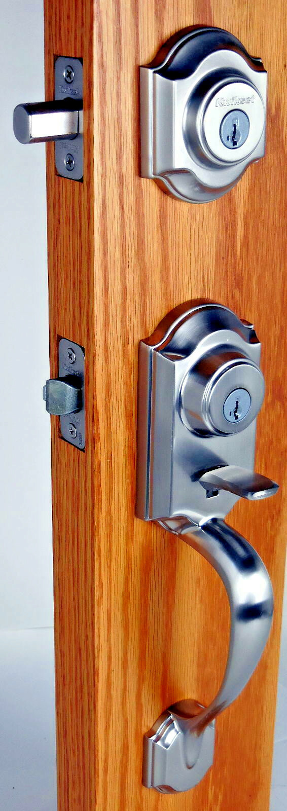 Kwikset Montara Handleset with Juno Knob Satin Nickel 553MNHXJ15 #6qi Kwikset Montara Handleset with Juno Knob Satin Nickel 553MNHXJ15 #6qi