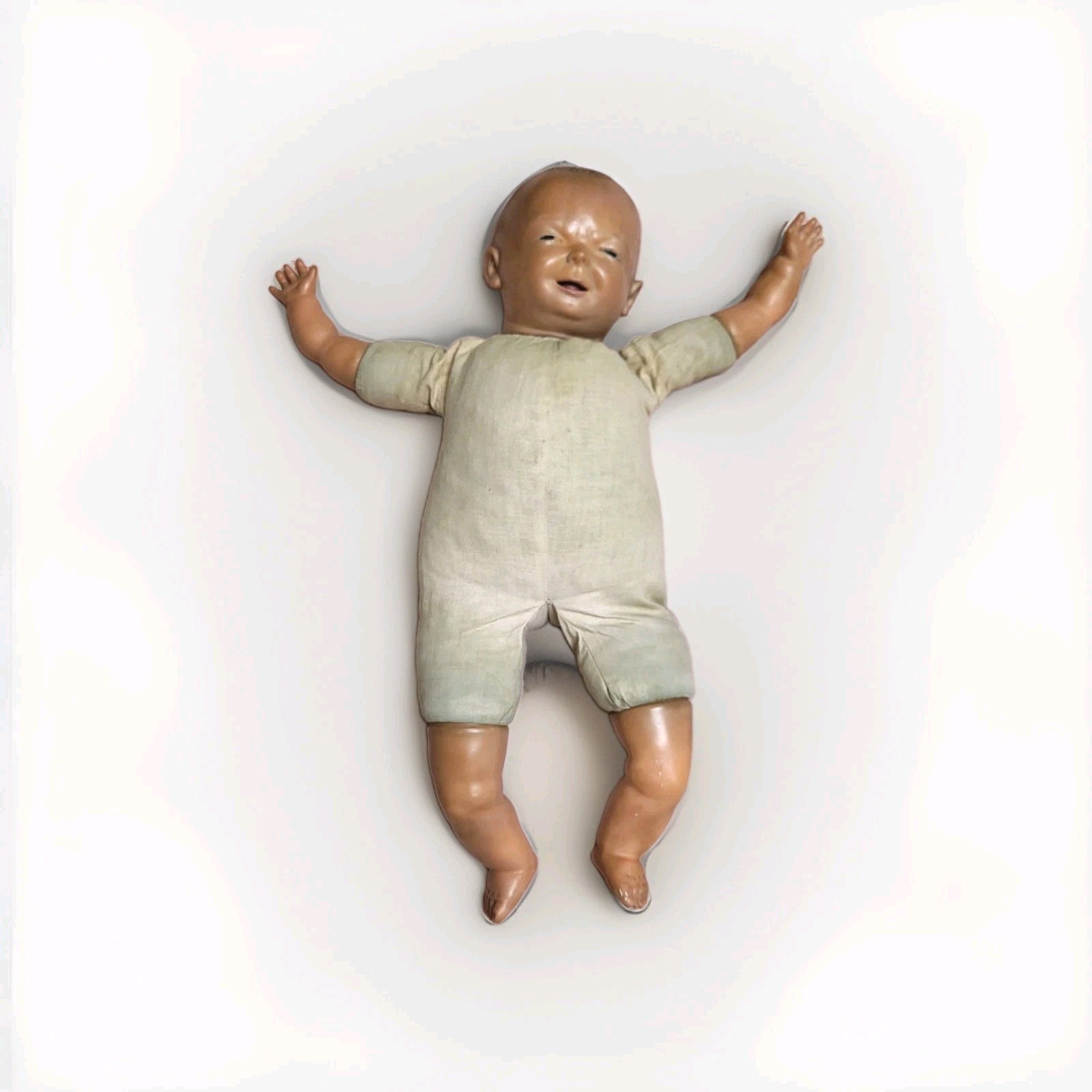 Vintage Ideal Crying Doll Blessed Event 1950s Vinyl Head Limbs Cloth Body As Is Vintage Ideal Crying Doll Blessed Event 1950s Vinyl Head Limbs Cloth Body As Is