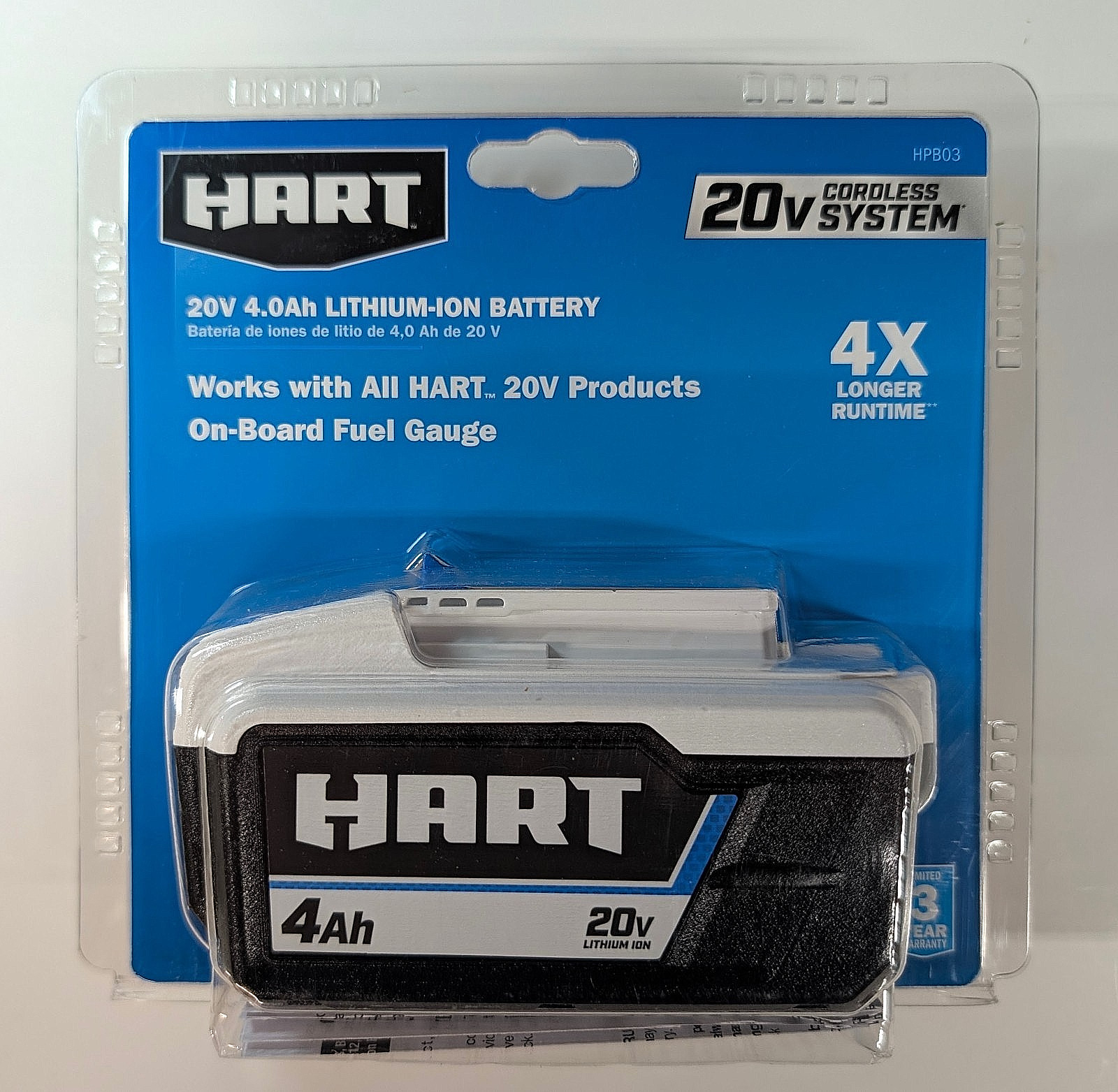 Brand New HART 20V 4Ah Lithium-Ion Battery Pack BPH013 HPB03 Unopened Sealed