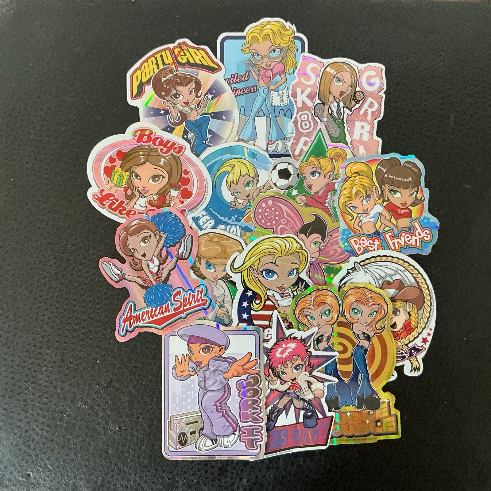 Vintage Early 2000s Y2K Holographic Stickers Lot Retro Collectible Vending Mach