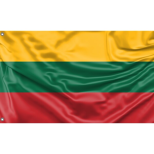 Lithuania Flag, Unique Design, 3x5 Ft / 90x150 cm size, EU Made