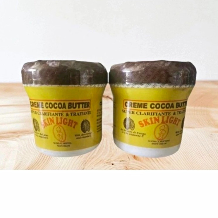Skin Light Cocoa Butter Clarifying Moisturizing Body Cream 2x Jars Skin Light Cocoa Butter Clarifying Moisturizing Body Cream 2x Jars