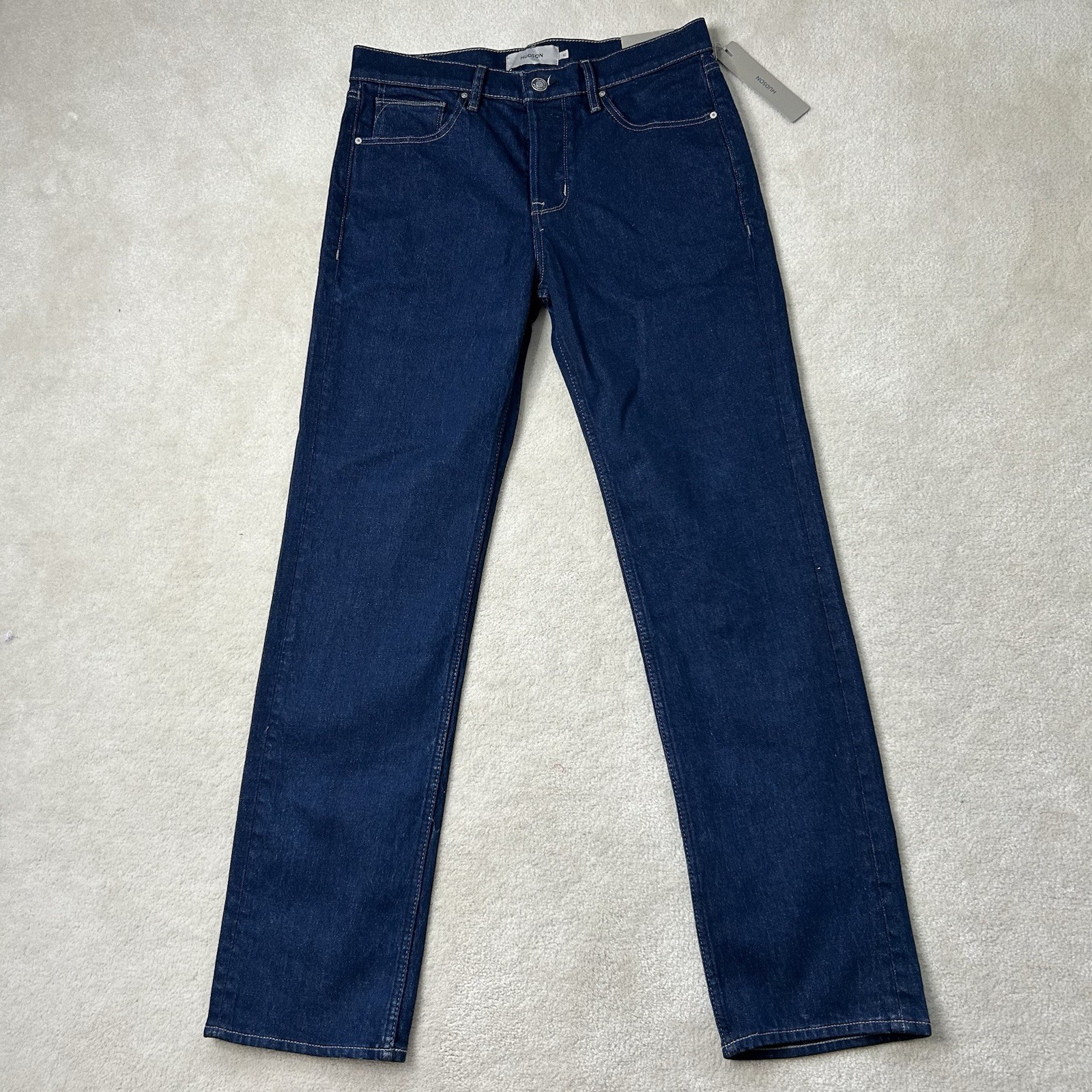 Hudson Men’s 32 Wes Classic Straight Jeans Dark Wash Hudson Men’s 32 Wes Classic Straight Jeans Dark Wash
