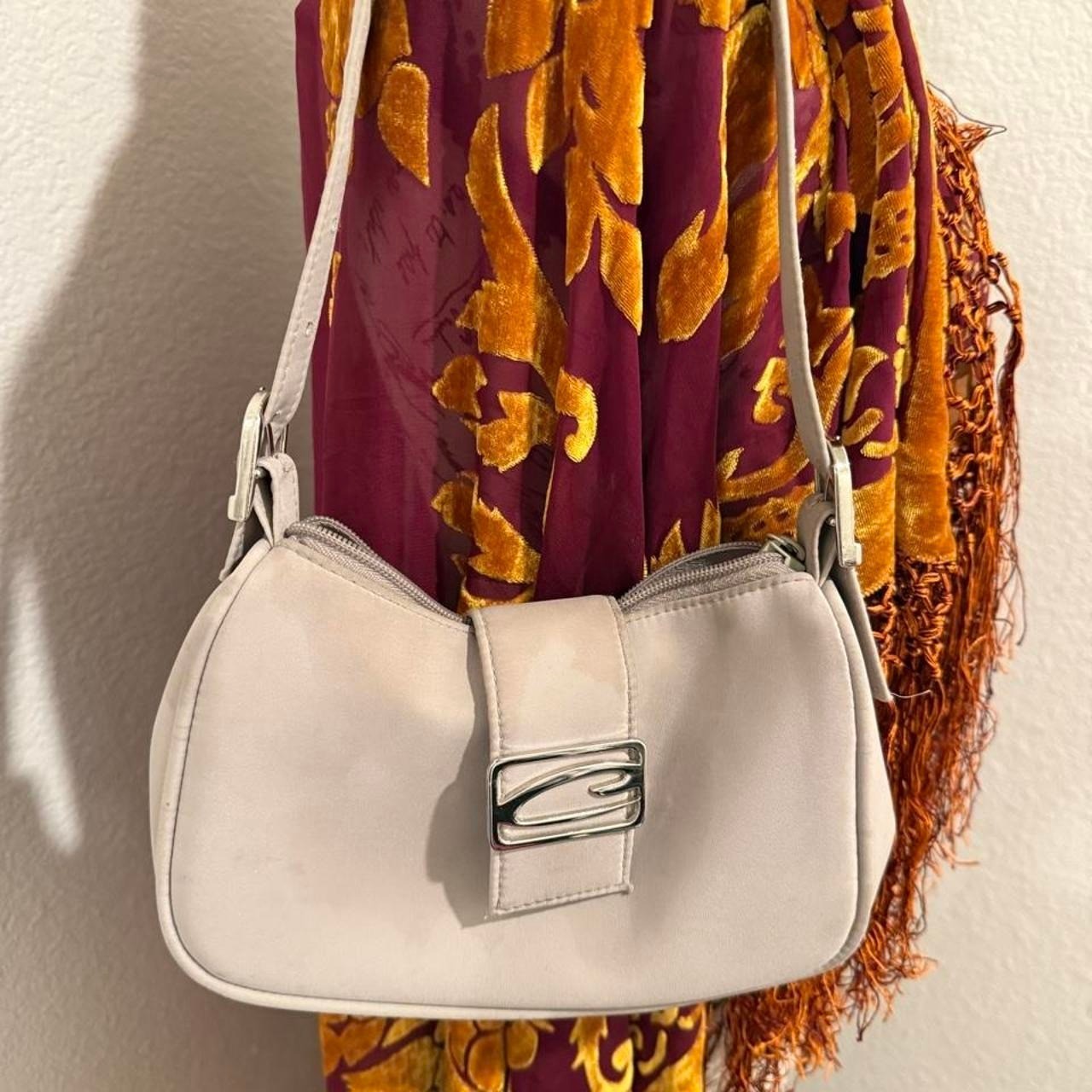Vintage 2000s Y2K Candies cream mini shoulder bag purse logo buckle adjustable Vintage 2000s Y2K Candies cream mini shoulder bag purse logo buckle adjustable