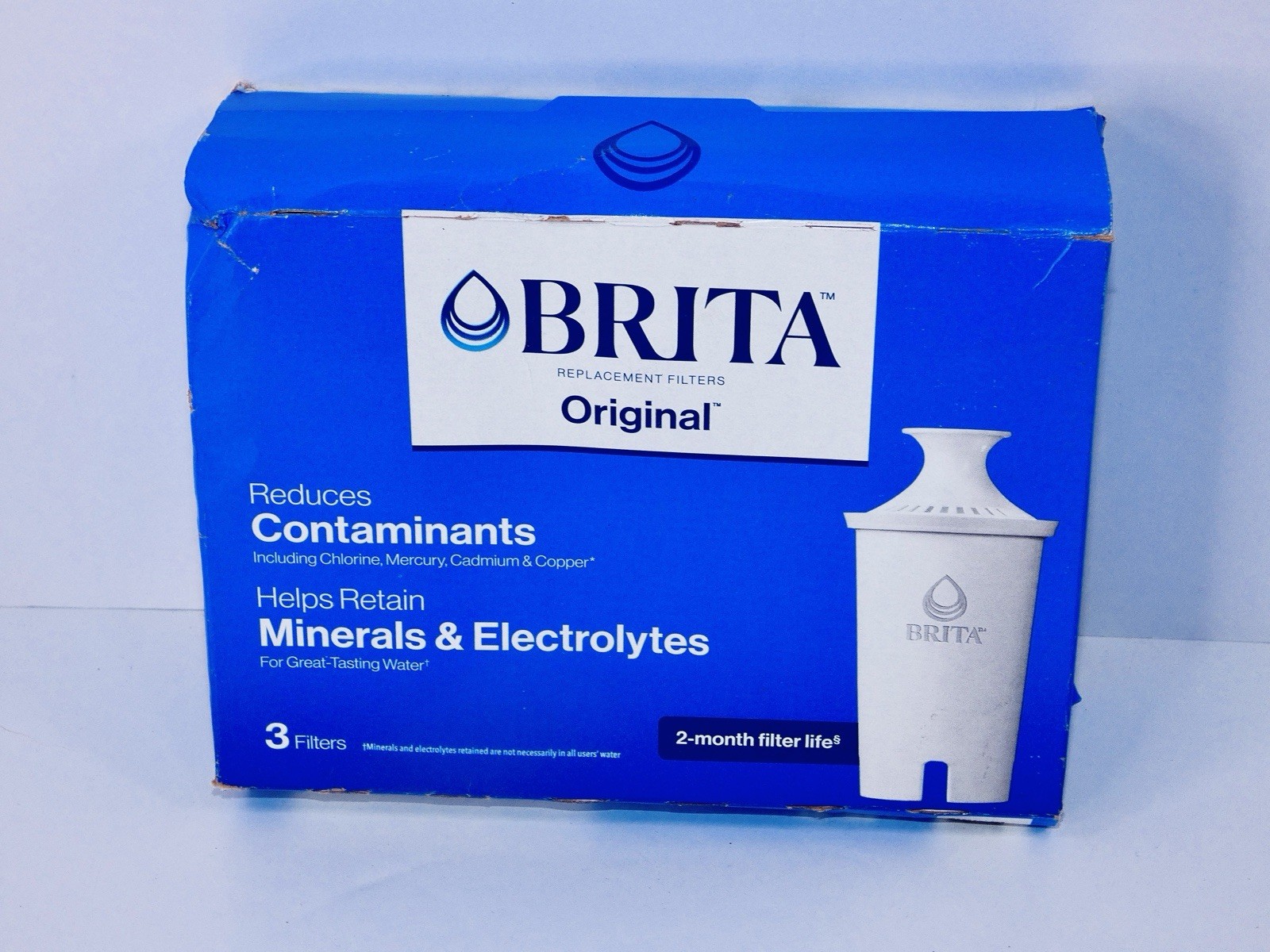 Brita Standard Water Filter Replacement Filters 3 Pack Open Box Sealed