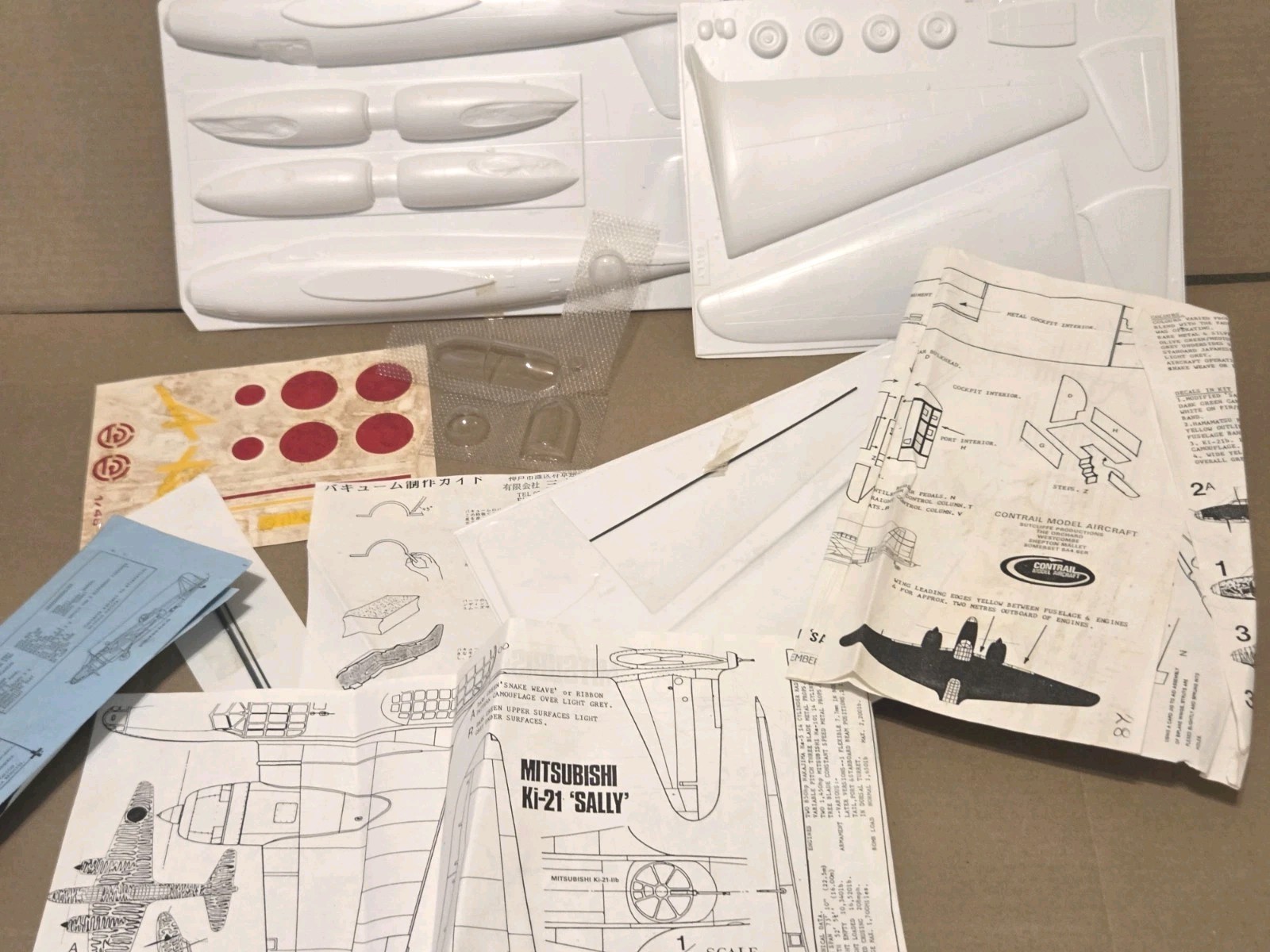 Vintage Contrail 1/48 Mitsubishi Ki-21 \'Sally\' Vacuform Model Kit - Read Descrip Vintage Contrail 1/48 Mitsubishi Ki-21 \'Sally\' Vacuform Model Kit - Read Descrip