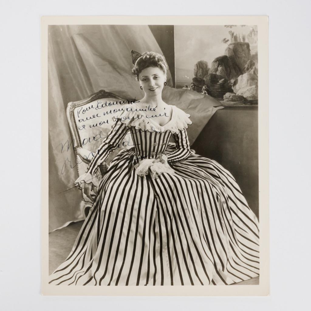 Madeleine Renaud French Actress Vtg Photograph 1950s 8x10 Signed Autographed