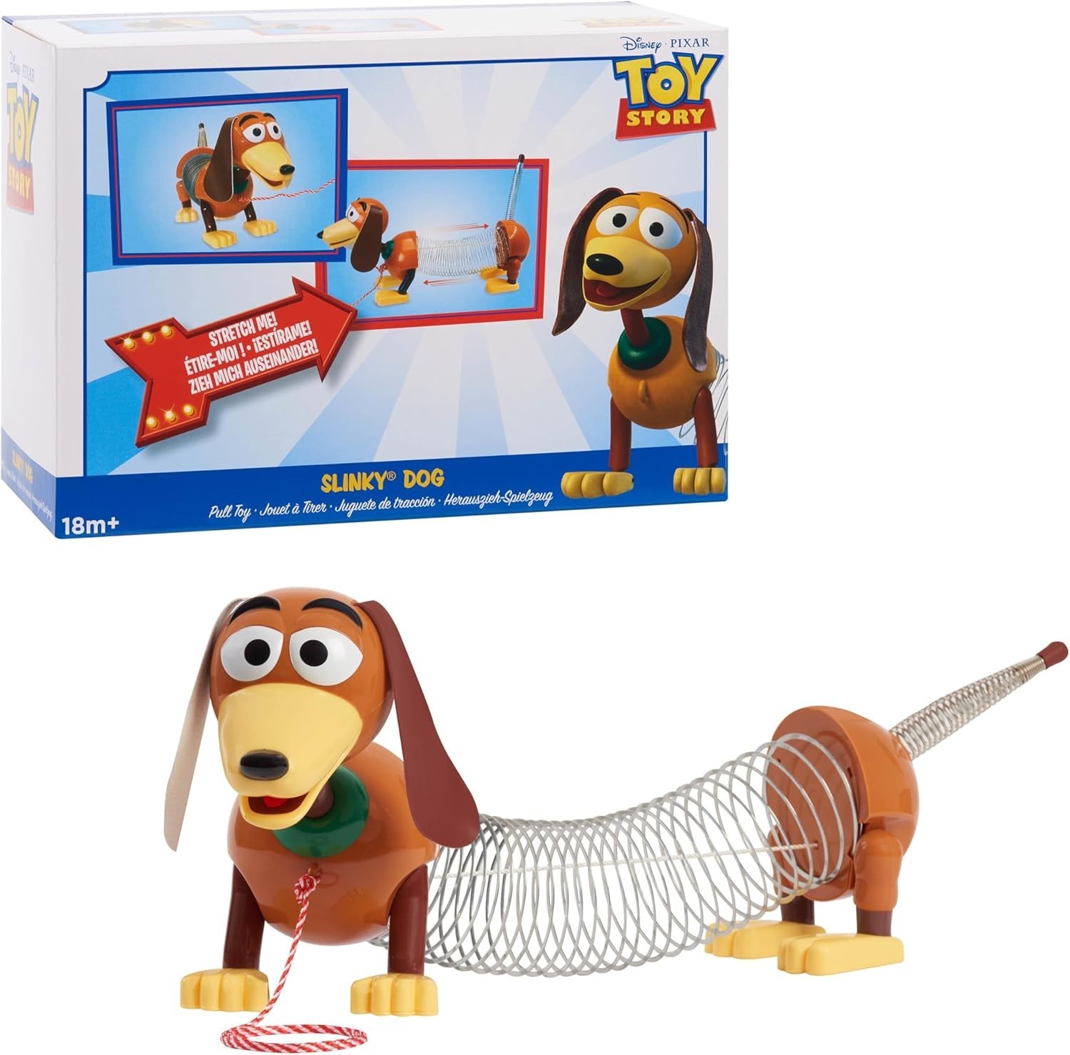 Disney Pixar\'s Toy Story Slinky Dog Pull Toy Walking Spring Toy for Boy and Girl Disney Pixar\'s Toy Story Slinky Dog Pull Toy Walking Spring Toy for Boy and Girl