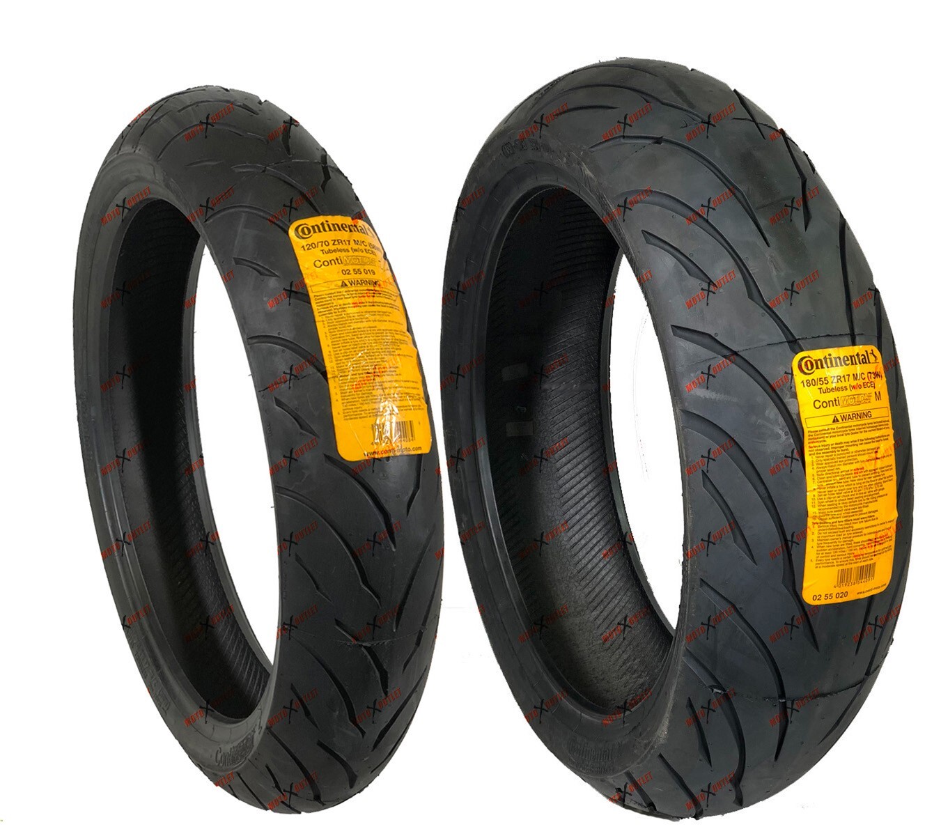 Continental 120/70-17 180/55-17 Front Rear Tire Set Conti Motion Motorcycle