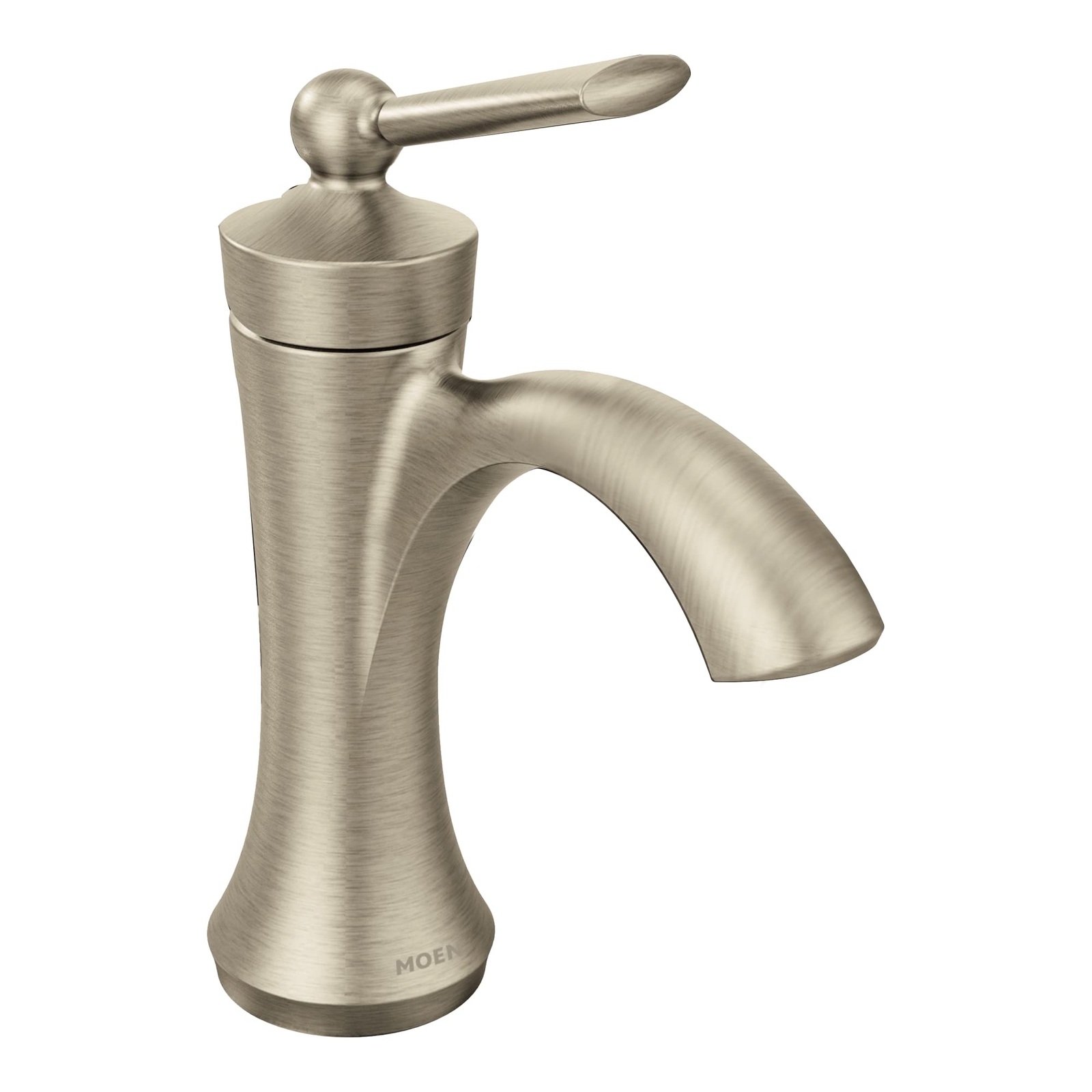MOEN Wynford 4500BN Single Hole Single-Handle High-Arc Bathroom Faucet in