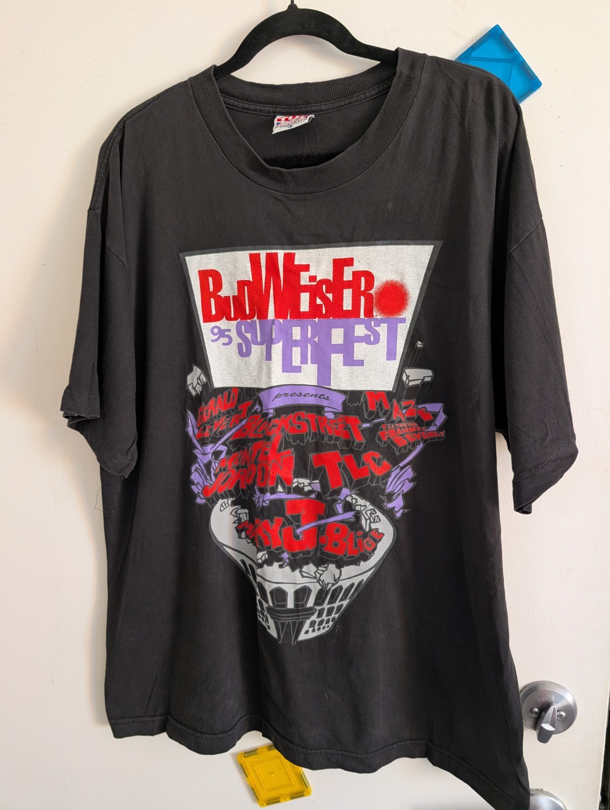 Authentic Vintage 1995 Budweiser Superfest Concert Tour T-Shirt