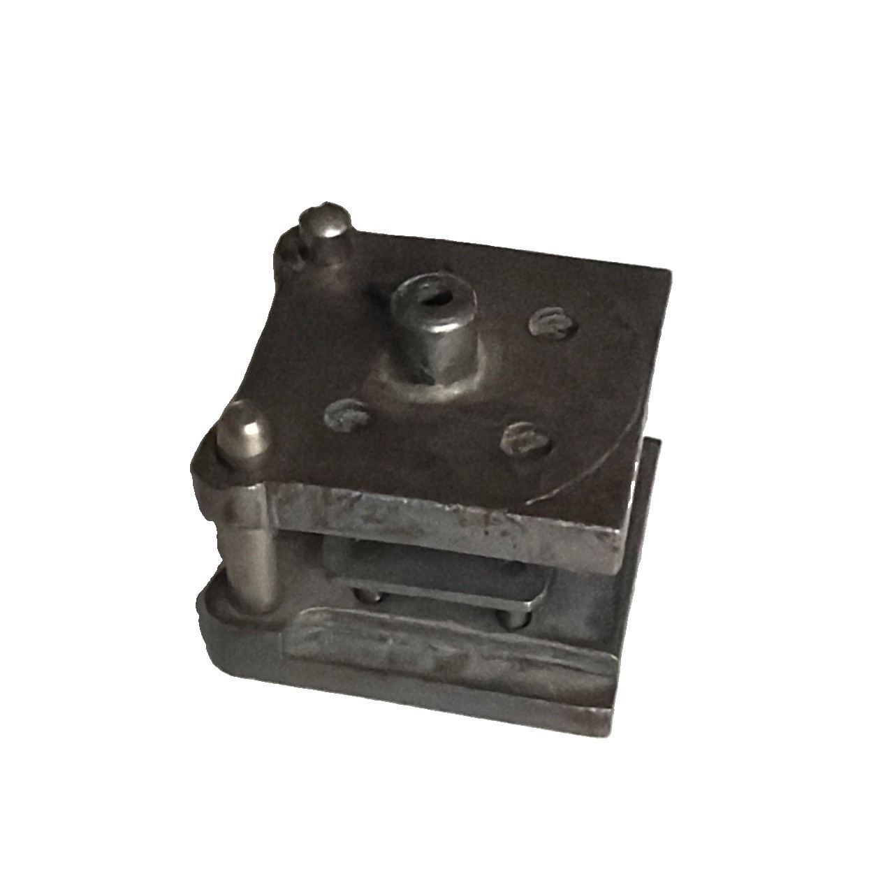 Vintage Machinist Punch Die Tool Steel Bench Press Die Fixture Unmarked