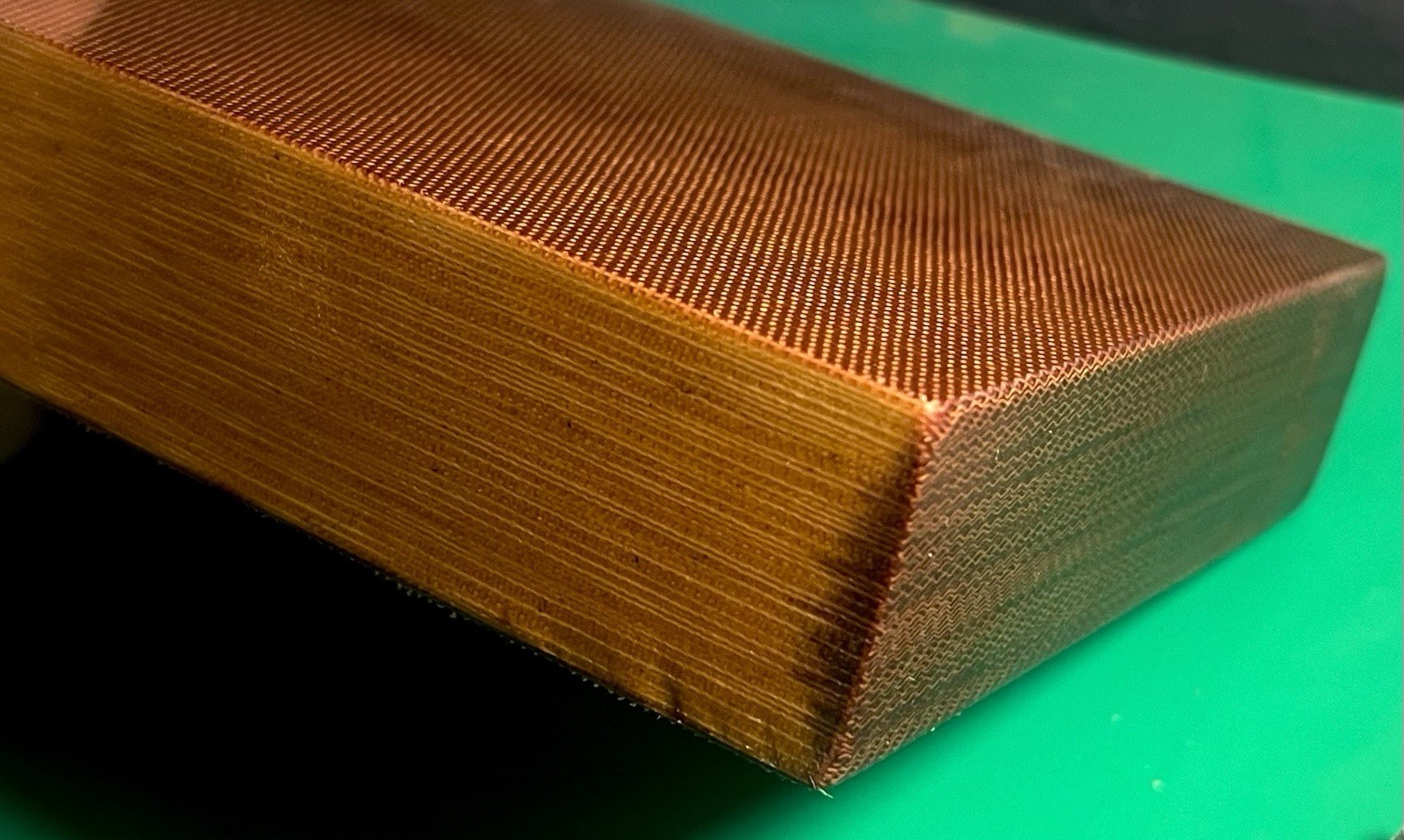 Vintage Canvas Micarta Block Vintage Canvas Micarta Block
